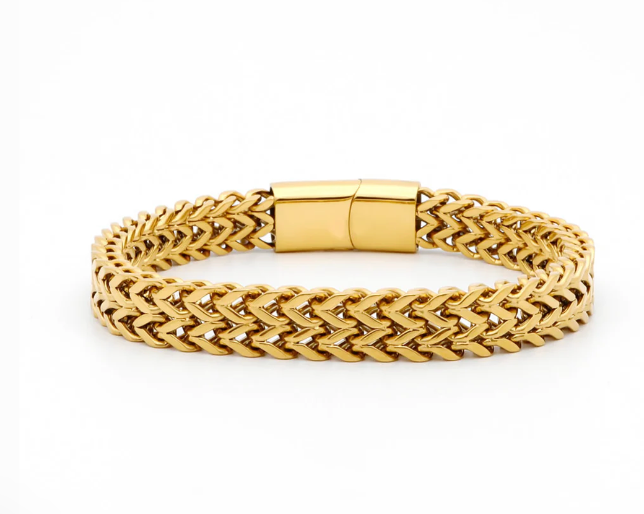 Estate Cuff Bracelet- Magnet Lock-Stainless Steel Bracelet
