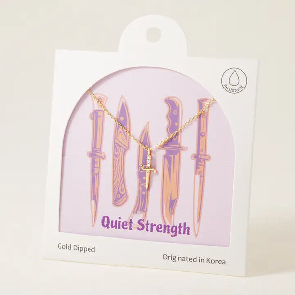 Blade Away, Necklace Silver