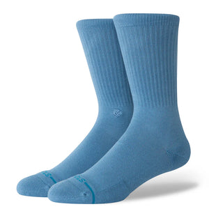 Stance Icon Crew Socks for Men in Blue Steel