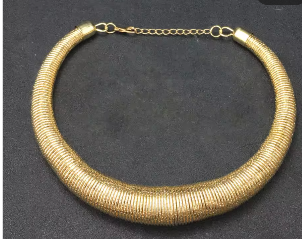 Omega Cobra MEGA- Collar necklace- Stainless Steel 