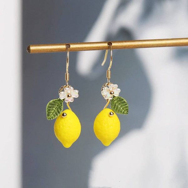 Opaque Lemon Earrings