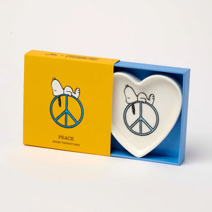 Peanuts Heart Trinket Dish - Peace