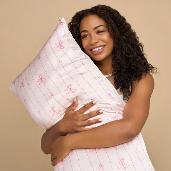 Satin Pillowcase Standard - Cherry Print
