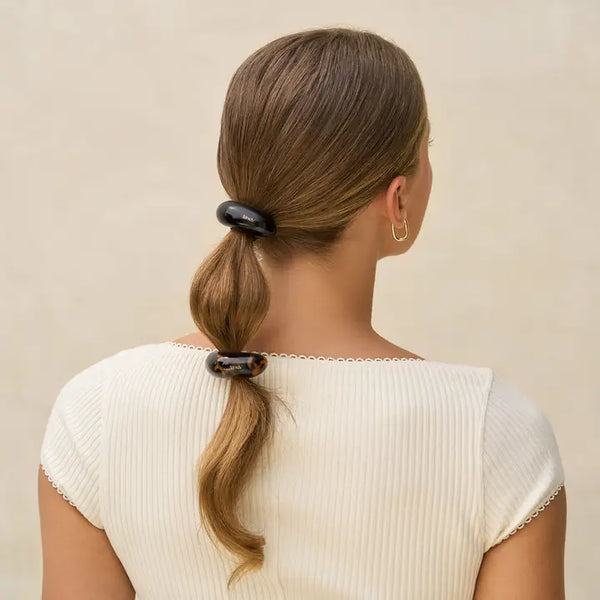 Black & Tort Cloud Cuffs - Medium