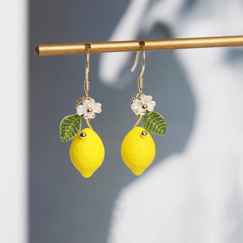 Opaque Lemon Earrings