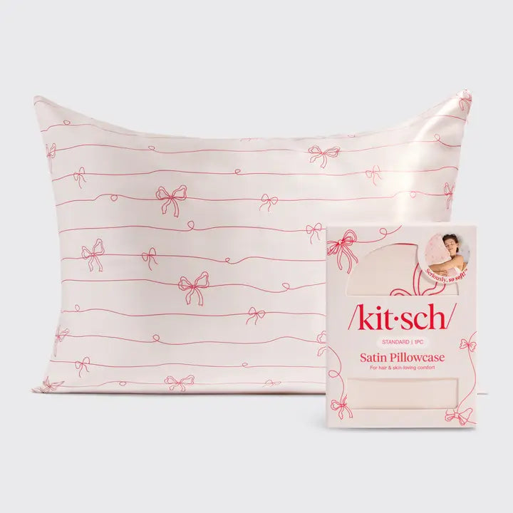 Satin Pillowcase Standard - Cherry Print