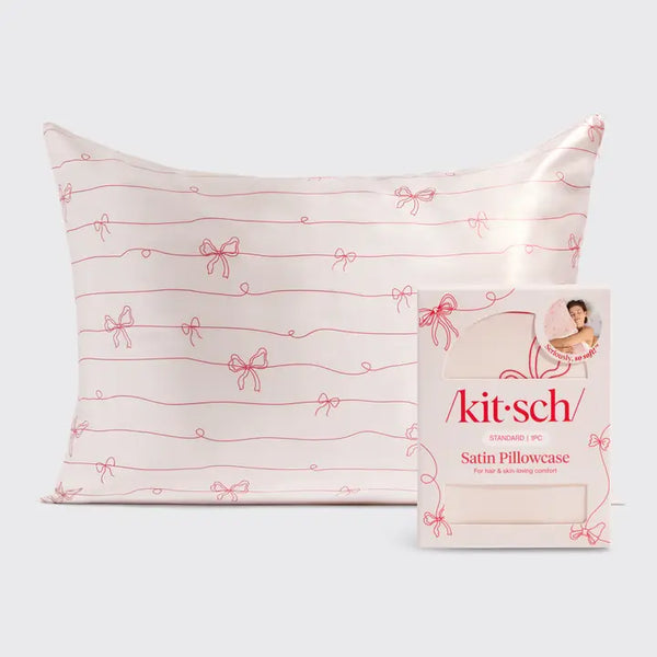 Satin Pillowcase Standard - Cherry Print