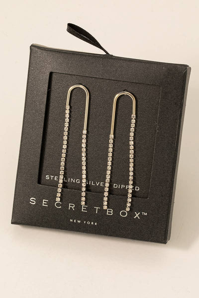 Secret Box Studded Drop Earrings