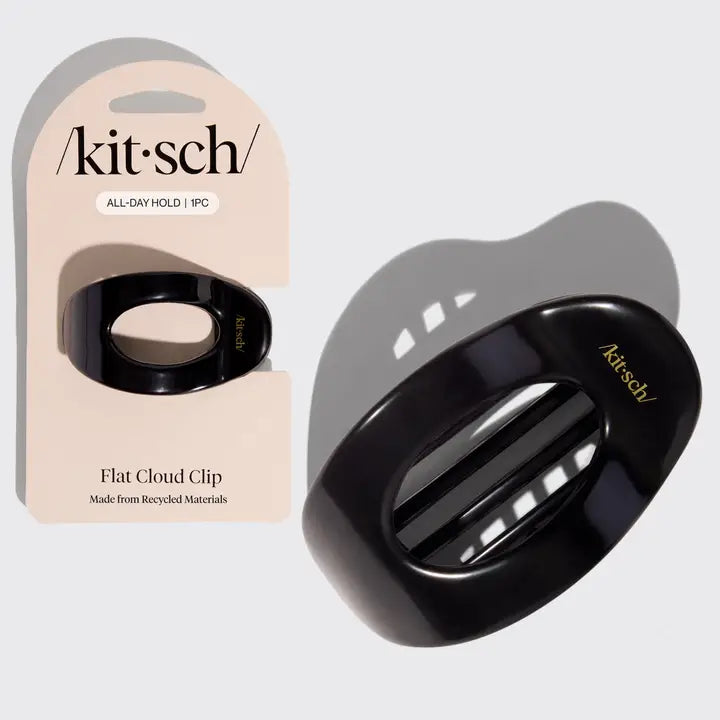 Black Flat Cloud Clip - Small
