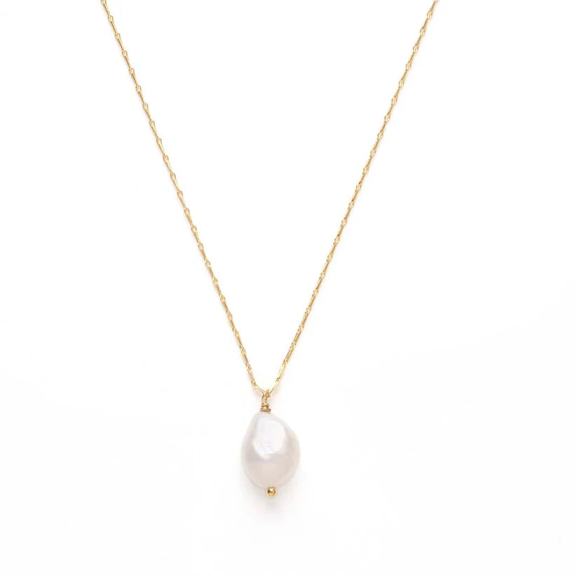 Fresh Water Pearl Gold Necklace