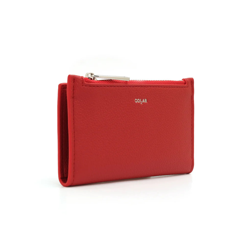 Co-Lab The 'DIXON' Mini CC Wallet - Red Cherry
