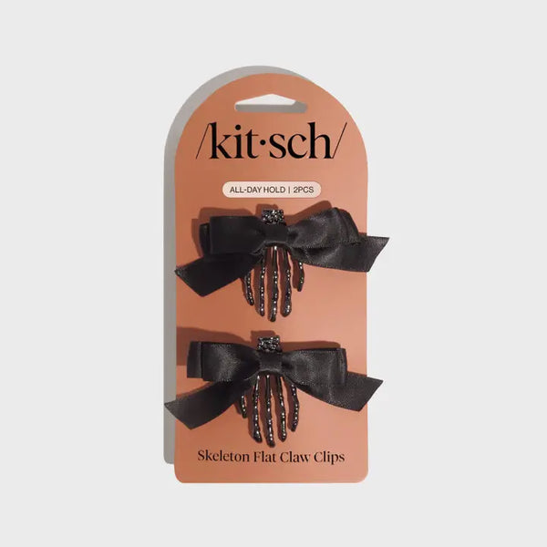 Skeleton Flat Claw Clips 2pc Set