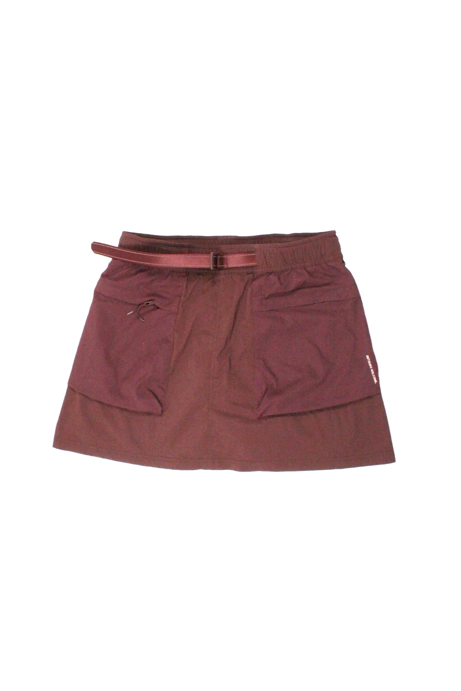 Lululemon Women's Purple Skirt with 2 Pockets, Belted Waist, Built-In Shorts, Mini – Size W28