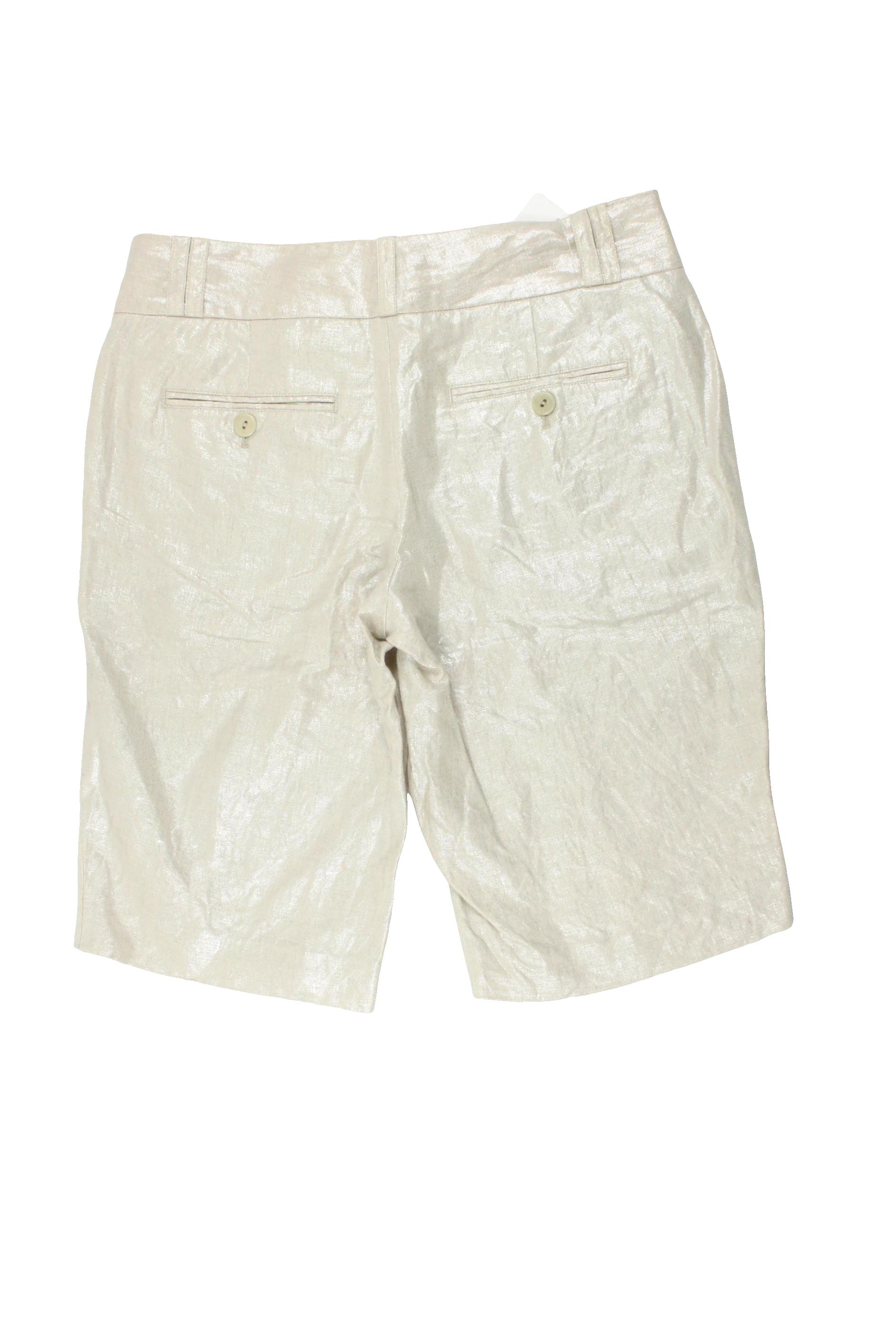 Club Monaco Women's Tan Shorts with Long, Low-Waist, Sparkle – Size W28