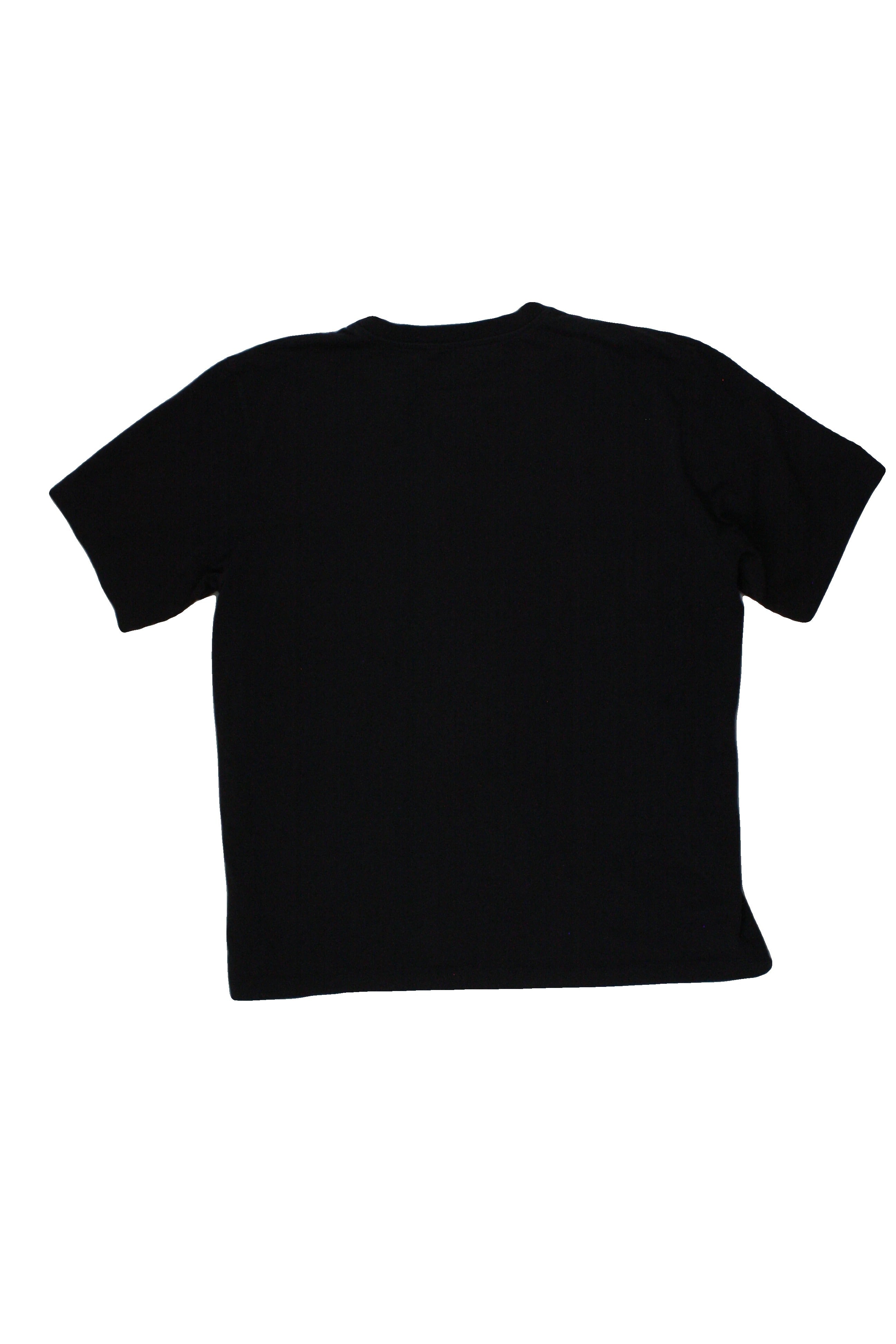 Victoria Victoria Beckham Designer Women's Navy Short Sleeve Round Neck Top with Ribbed Trim