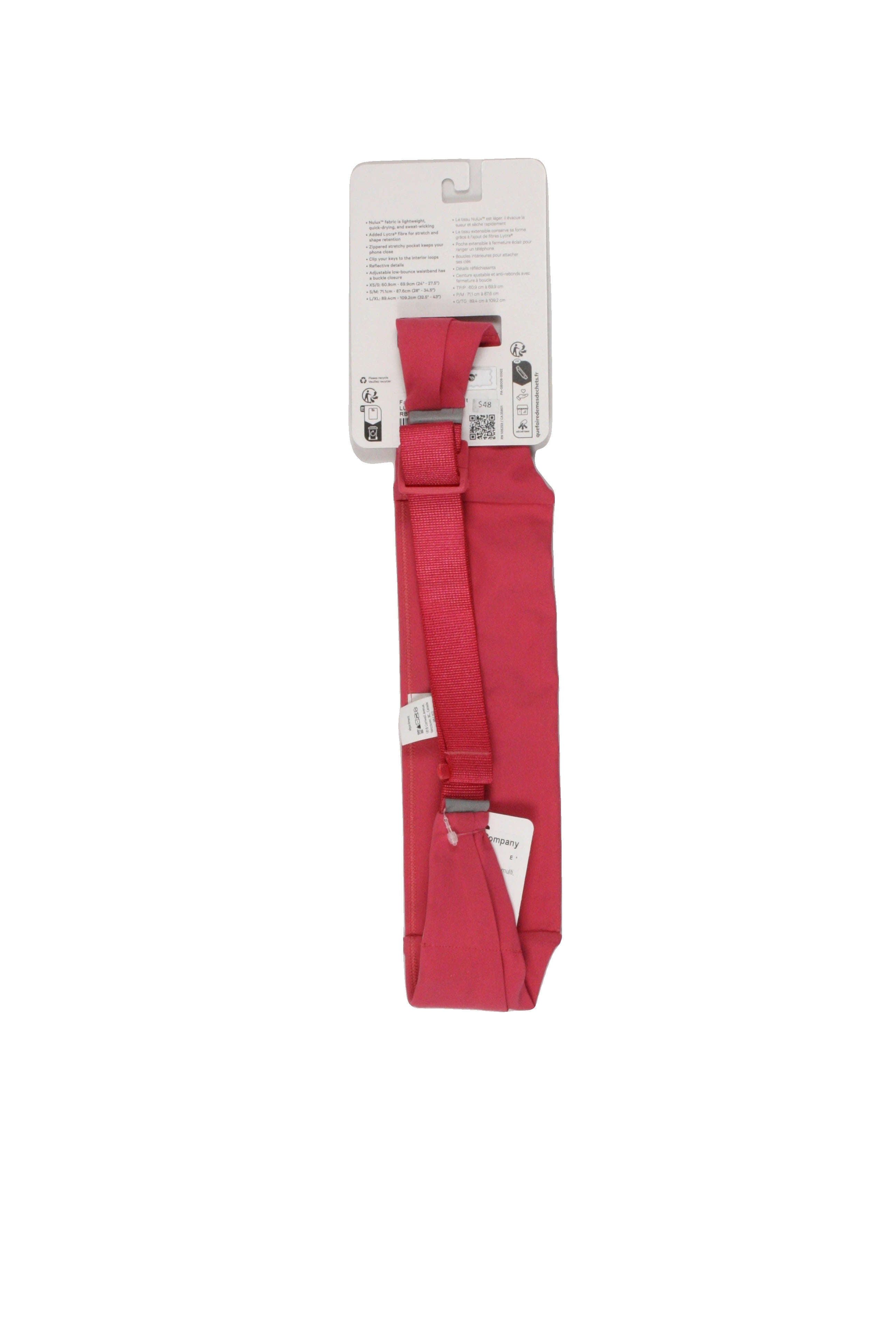 Lululemon Women's Pink/Silver Belt with Stretch