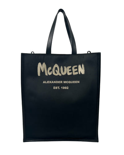 Alexander McQueen Brushed Logo Tote Bag
