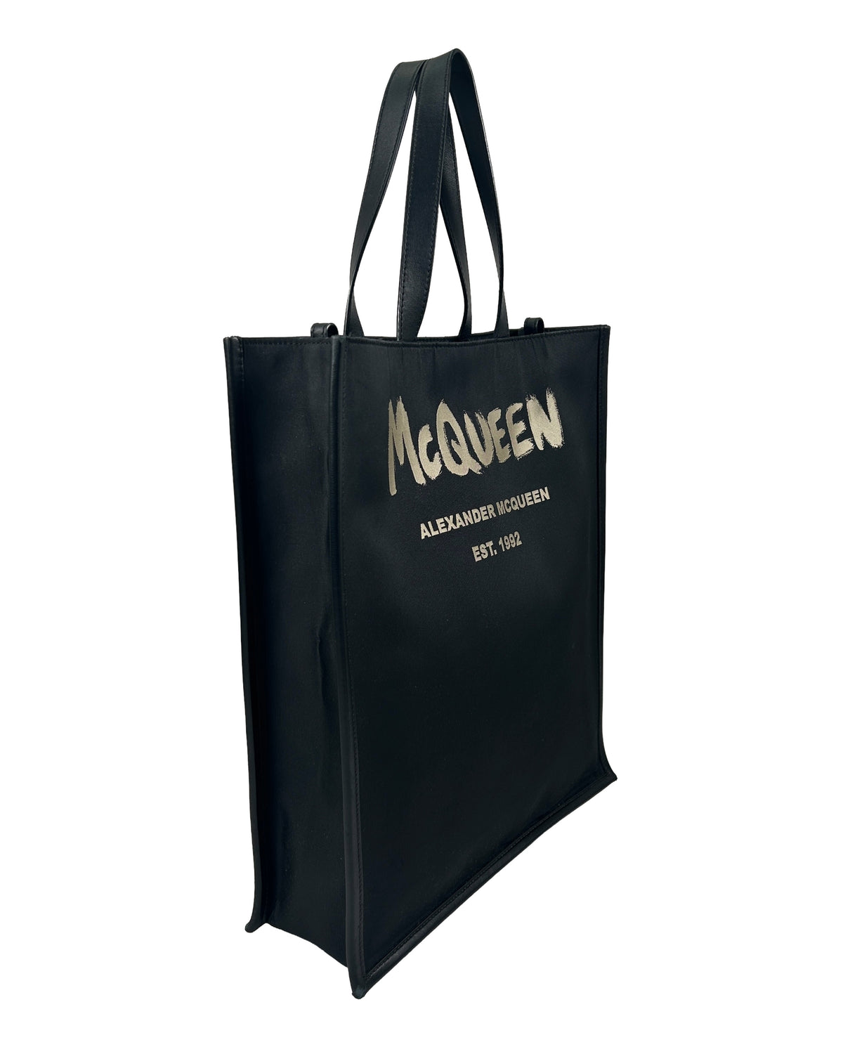 Alexander McQueen Brushed Logo Tote Bag