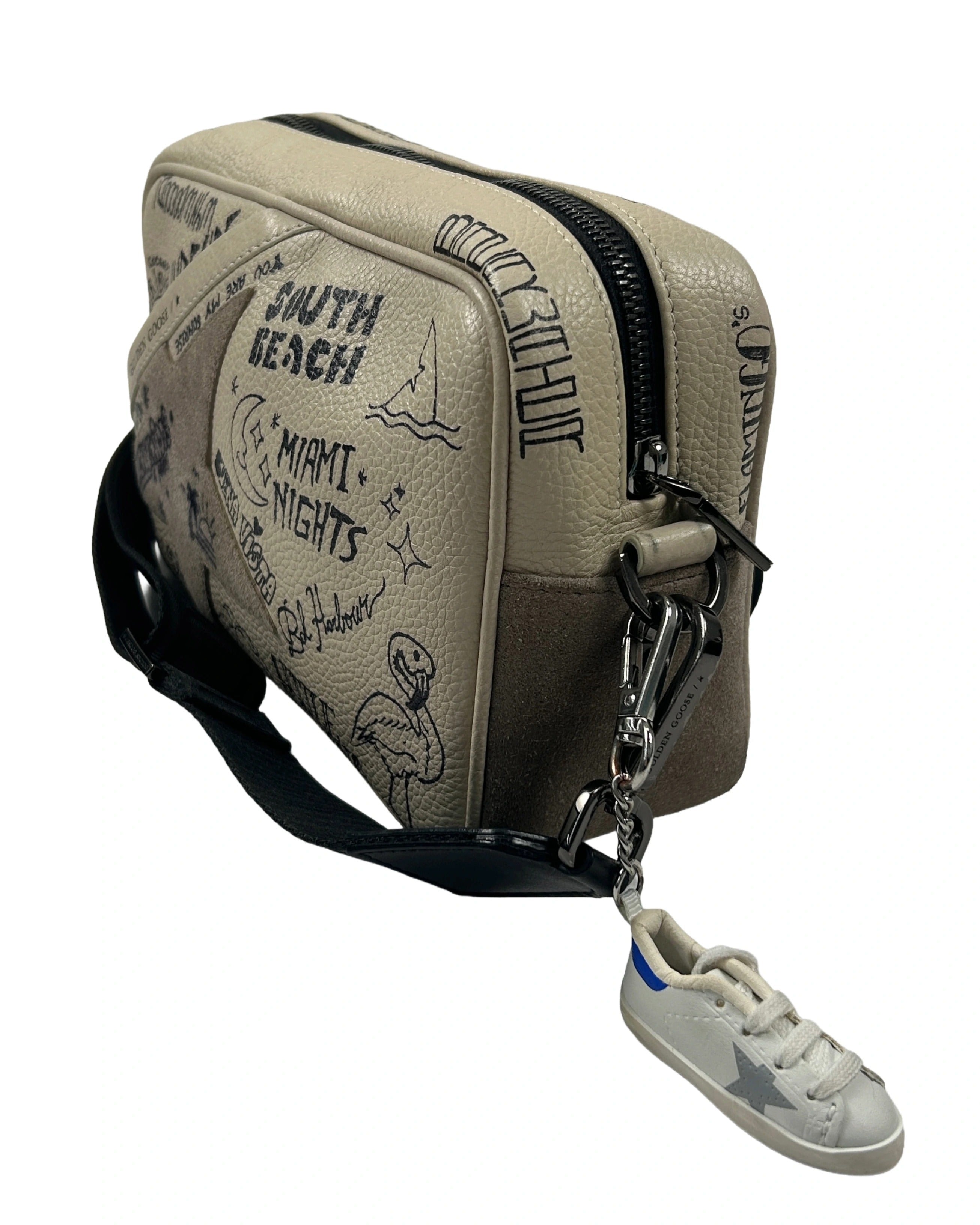 Golden Goose Graffiti-Print Star Bag