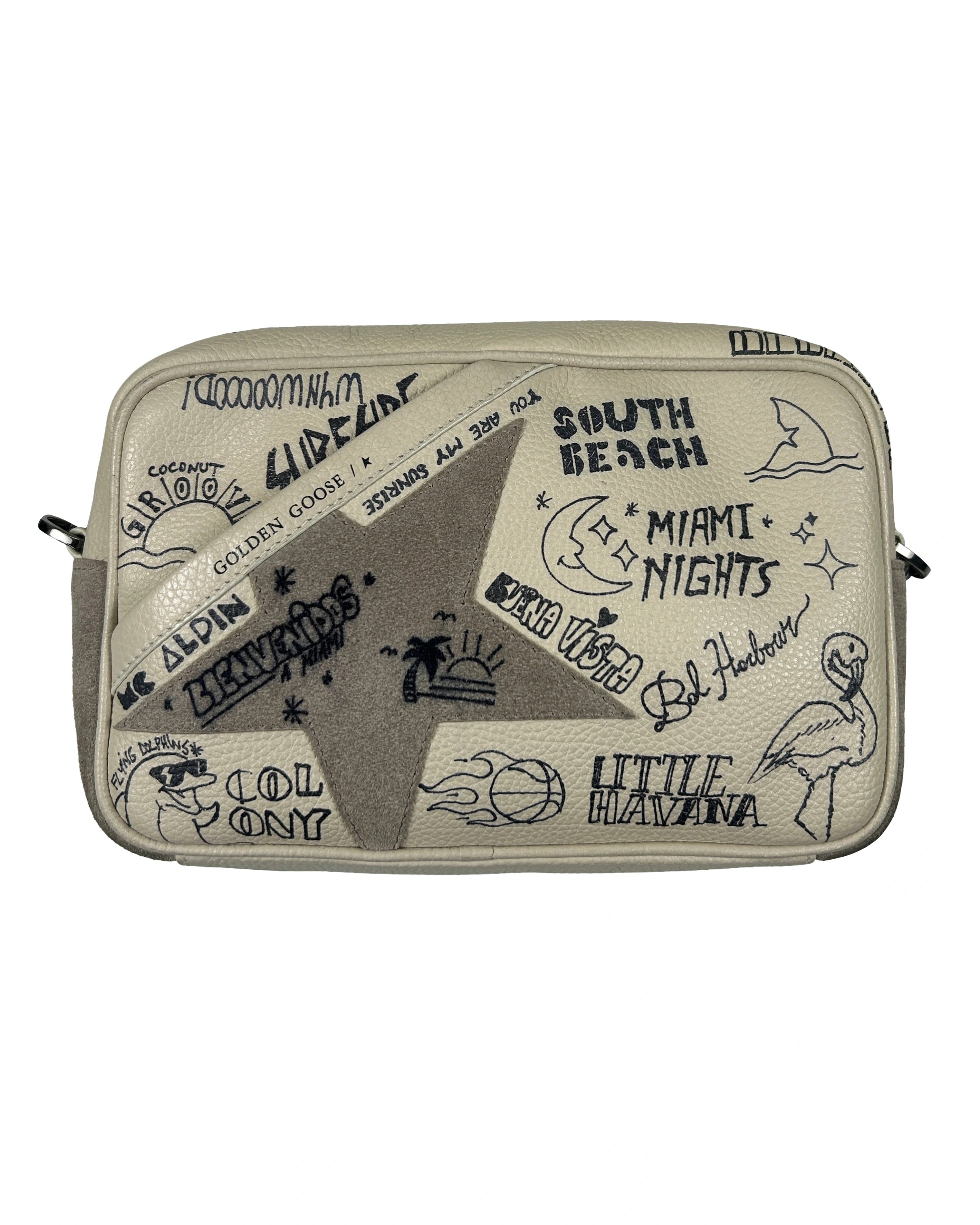 Golden Goose Graffiti-Print Star Bag