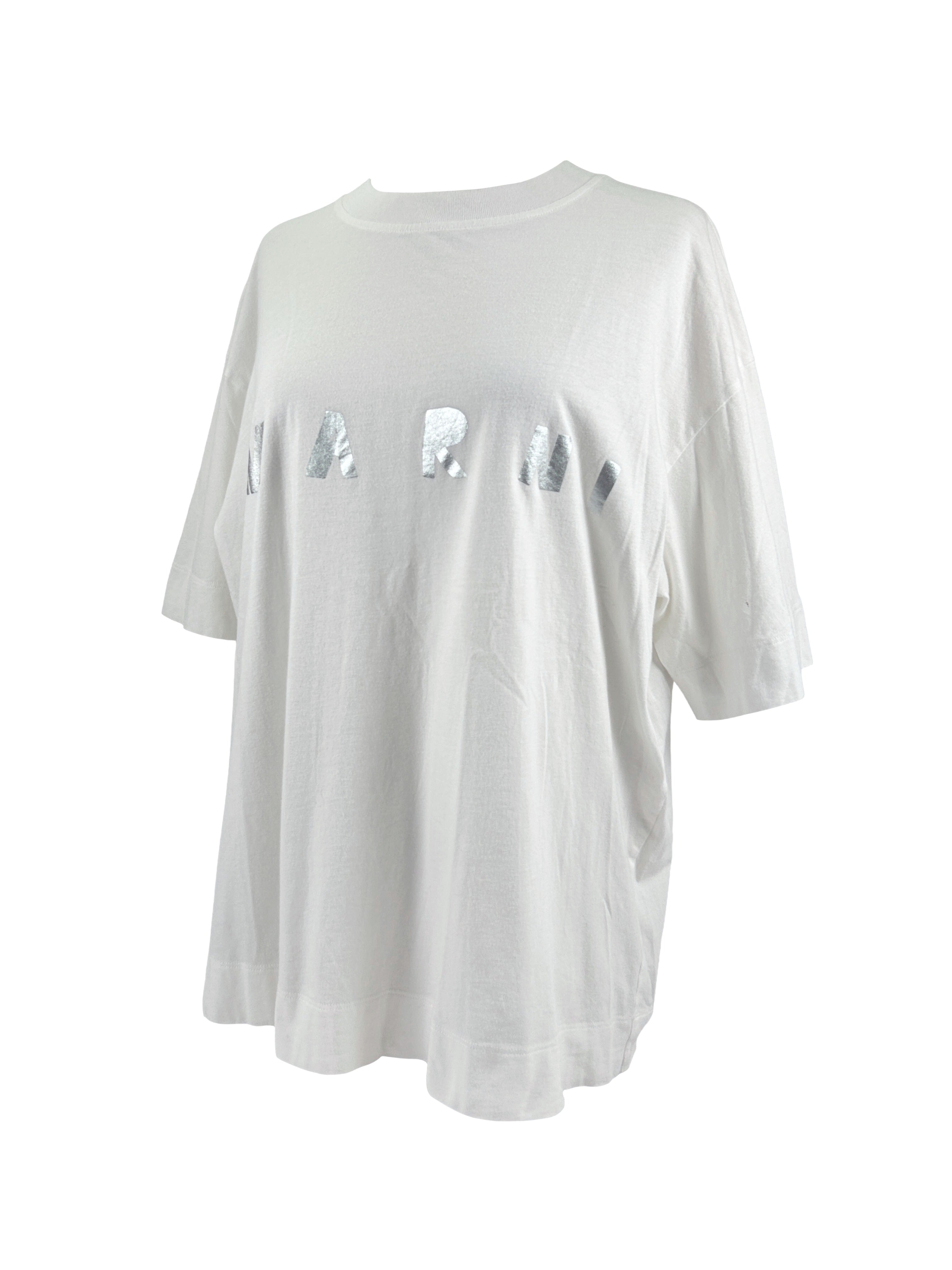 Marni Metallic Printed Logo T-Shirt
