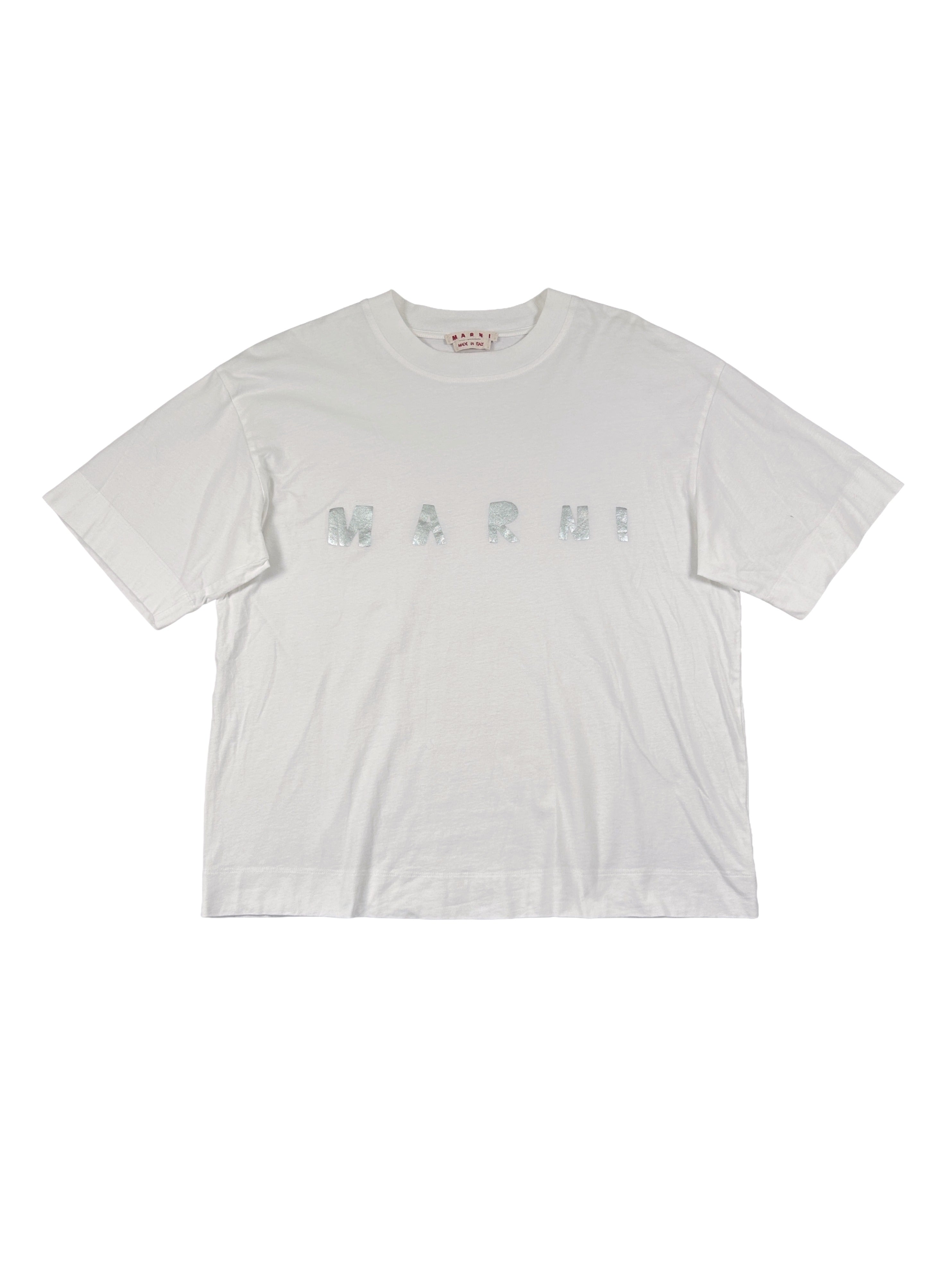 Marni Metallic Printed Logo T-Shirt
