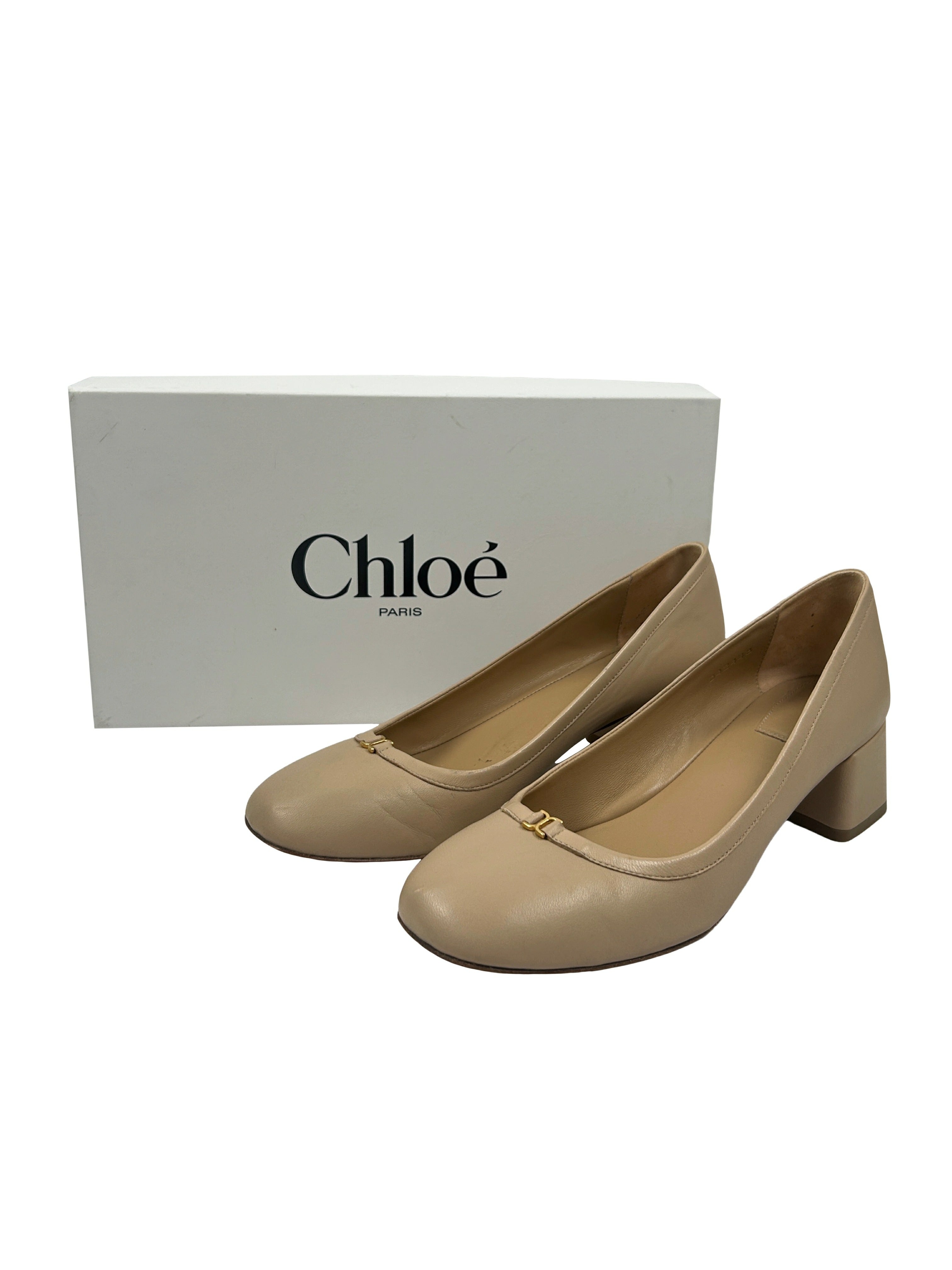 Chloe Size 39.5 Marcie Leather Pumps