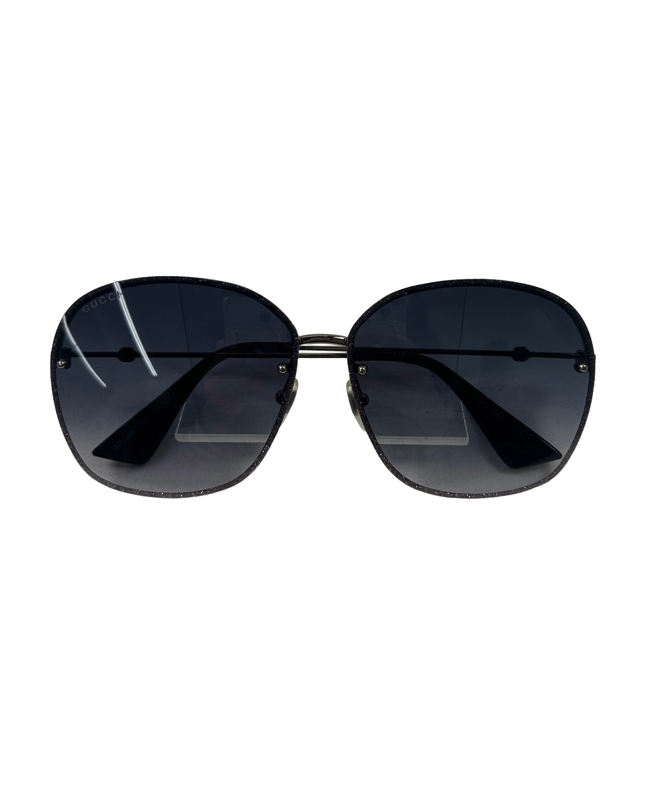 Gucci GG0228S Glitter Frame Sunglasses