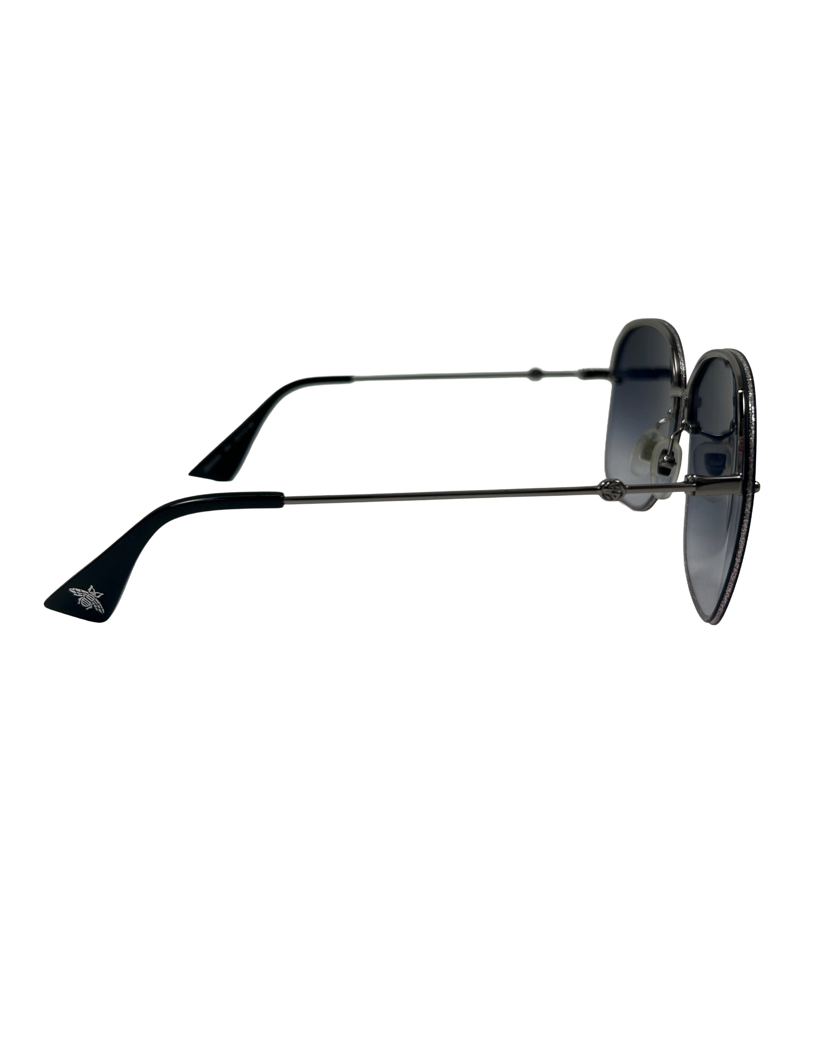 Gucci GG0228S Glitter Frame Sunglasses