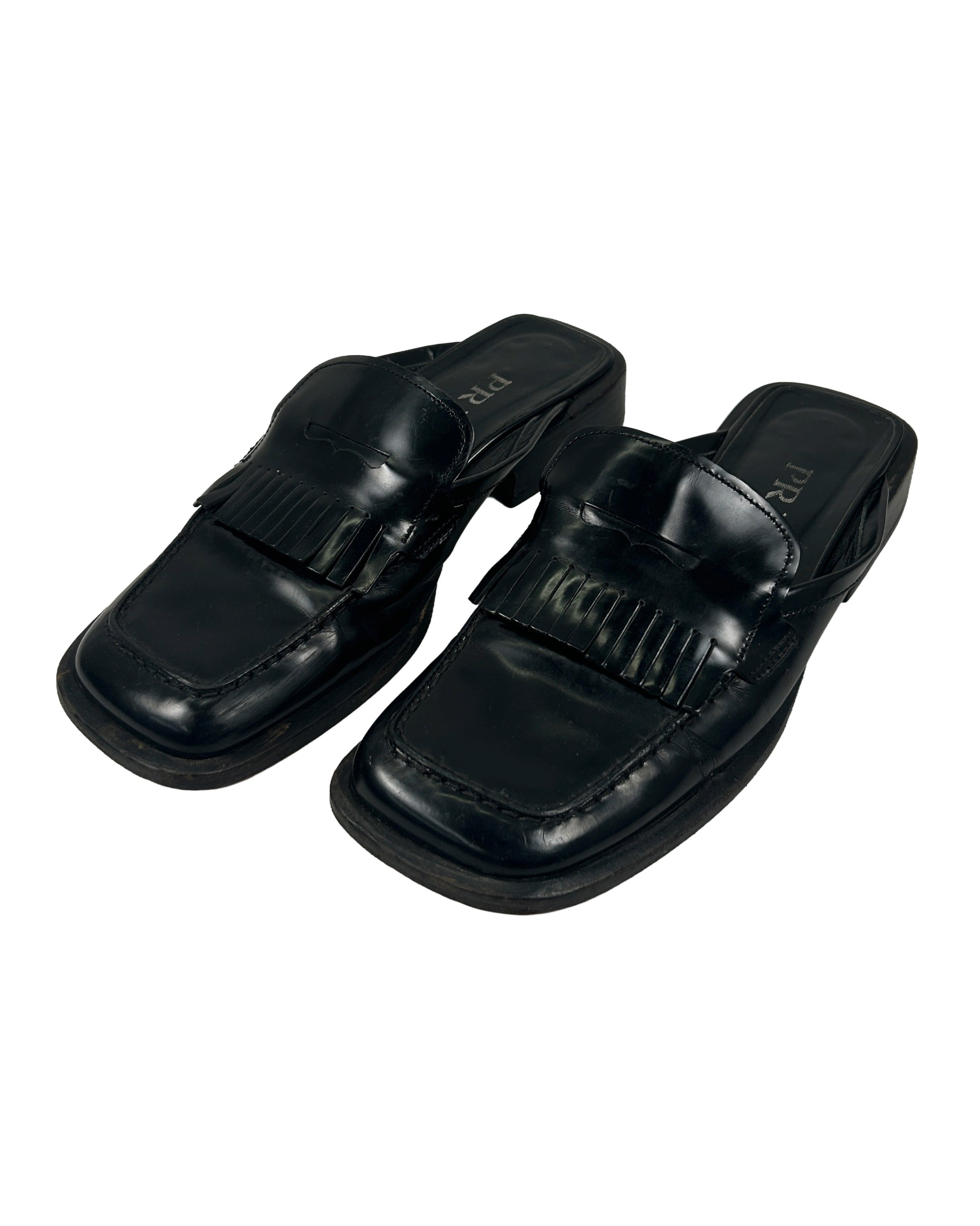 Prada Size 35.5 Vintage Loafer Mules