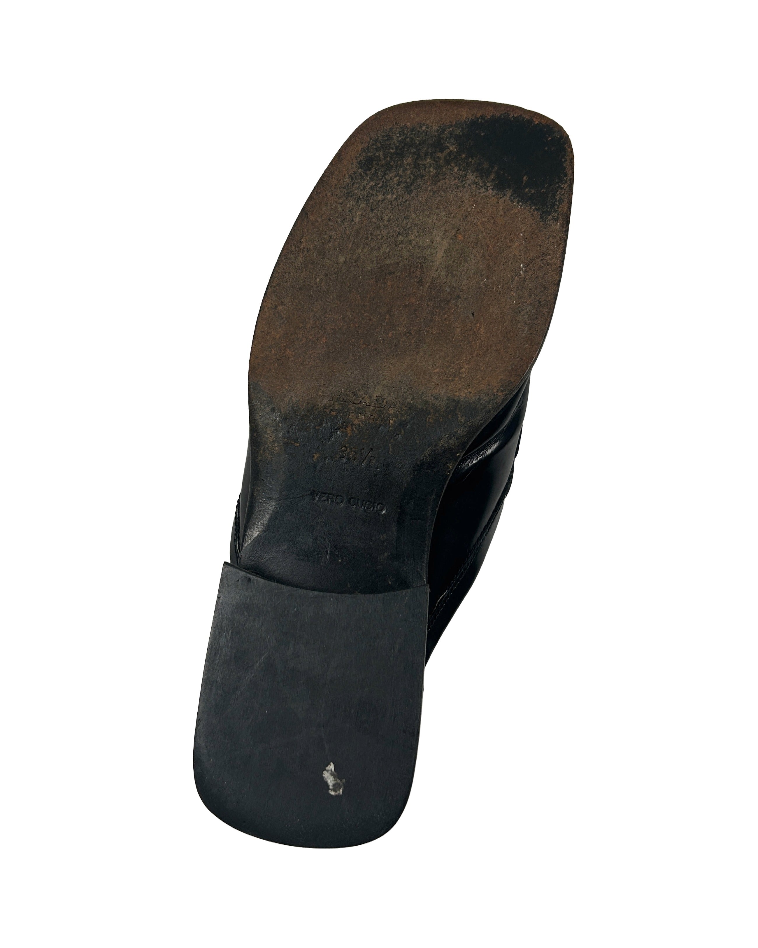 Prada Size 35.5 Vintage Loafer Mules