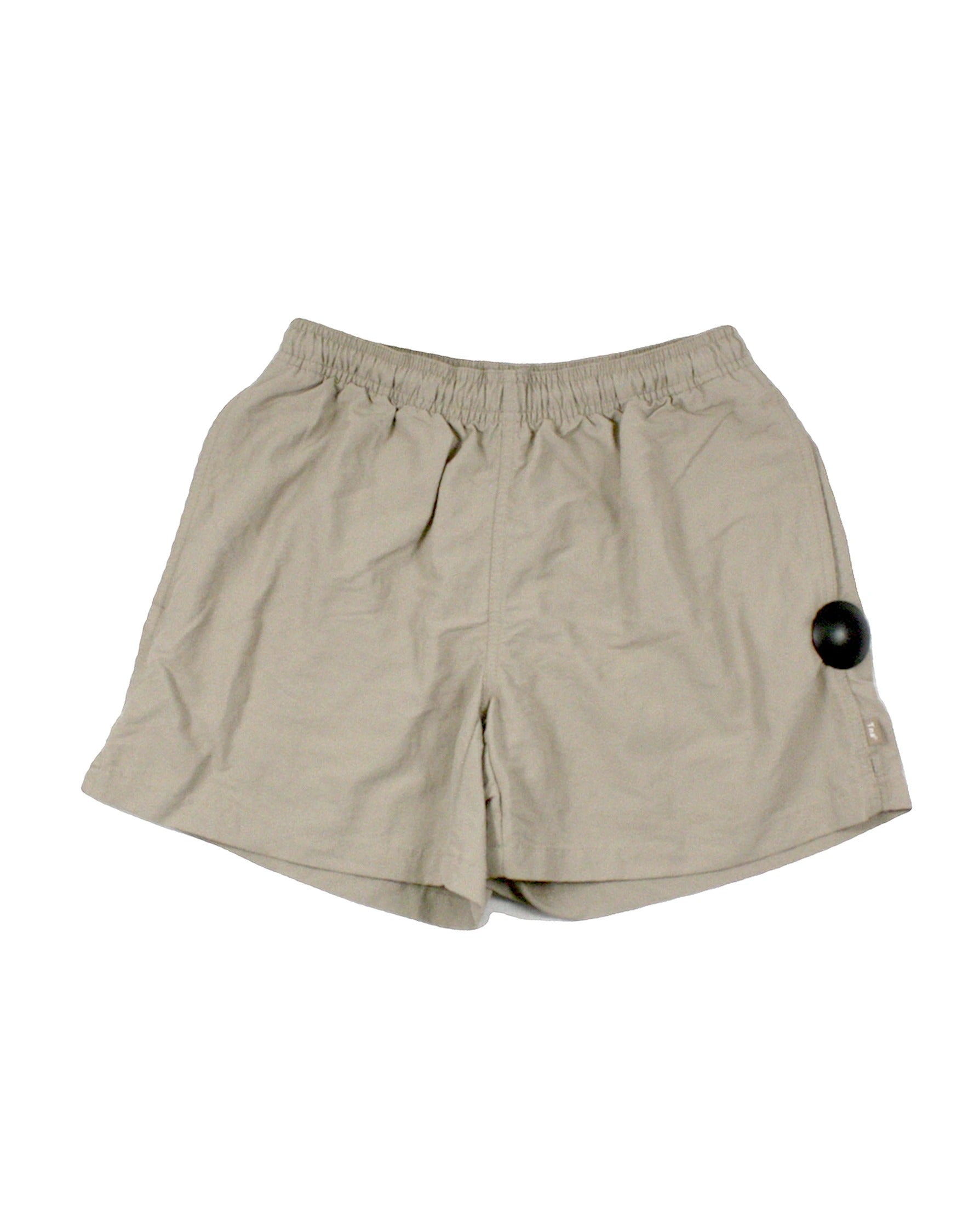 TNA Women's Beige Shorts with Nylon, Elastic Waist, Two Pockets – Size W24