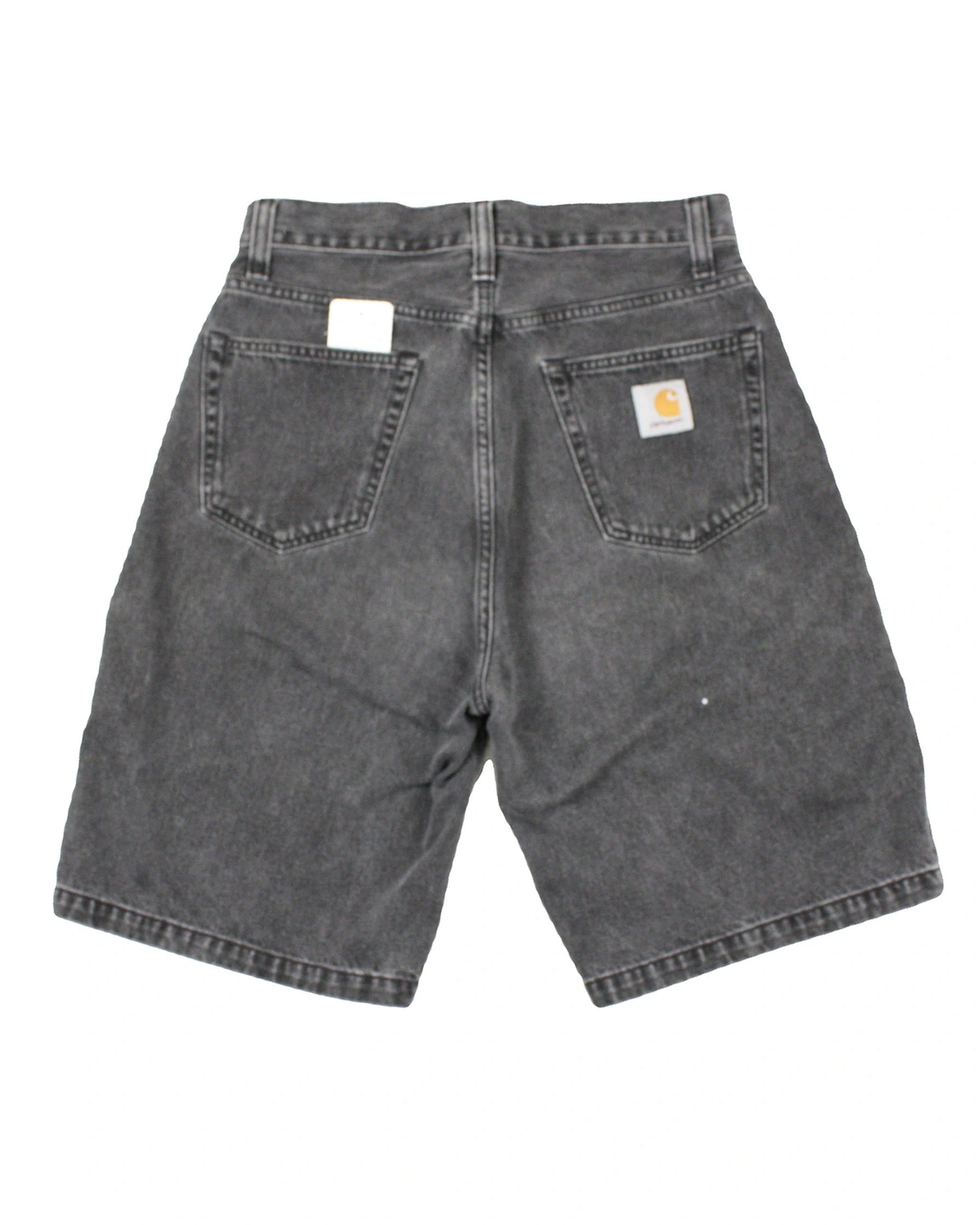 Carhartt Women's Black Shorts with Gray Wash, Jean Shorts, High Waist – Size W28
