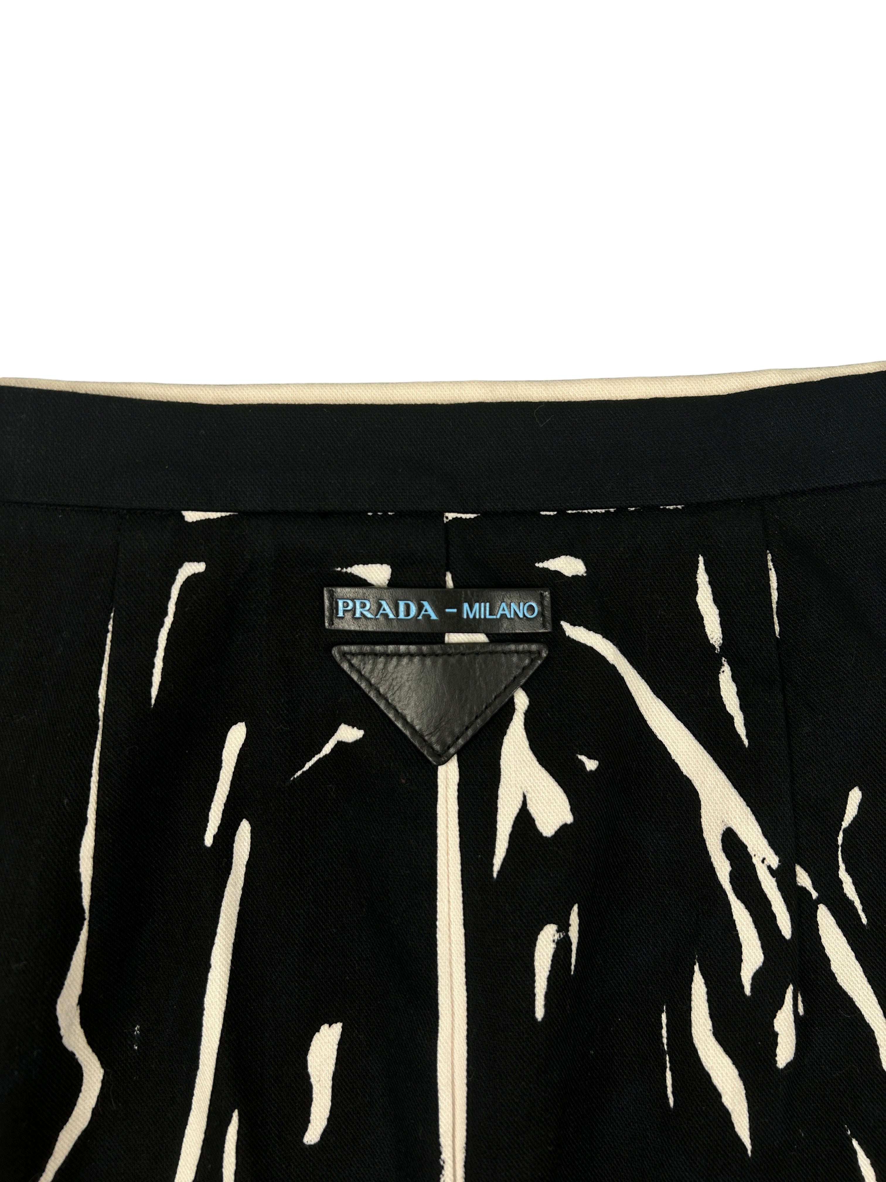 Prada Size 28" Resist Dyed Pencil Skirt