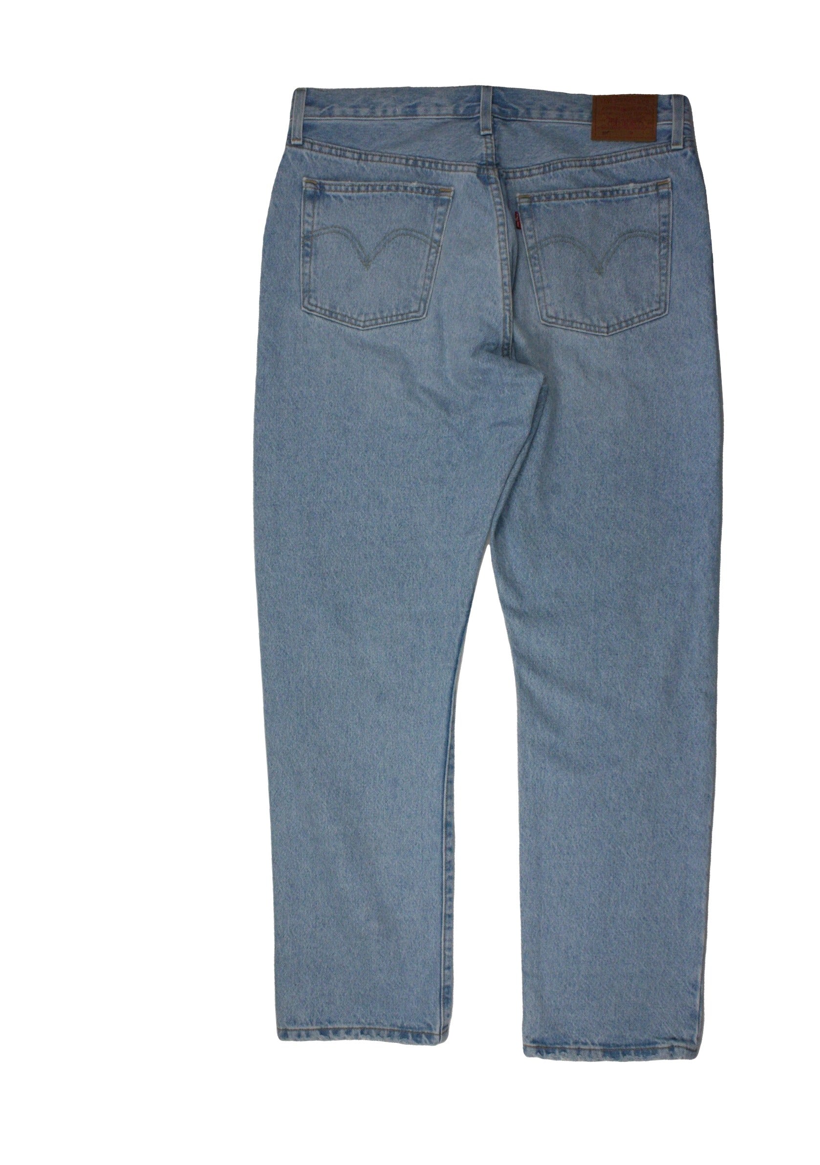 Levi's Women's Light Blue/Light Wash Jeans with 5 Pockets, Button Fly, High-Waist, Straight – Size W32