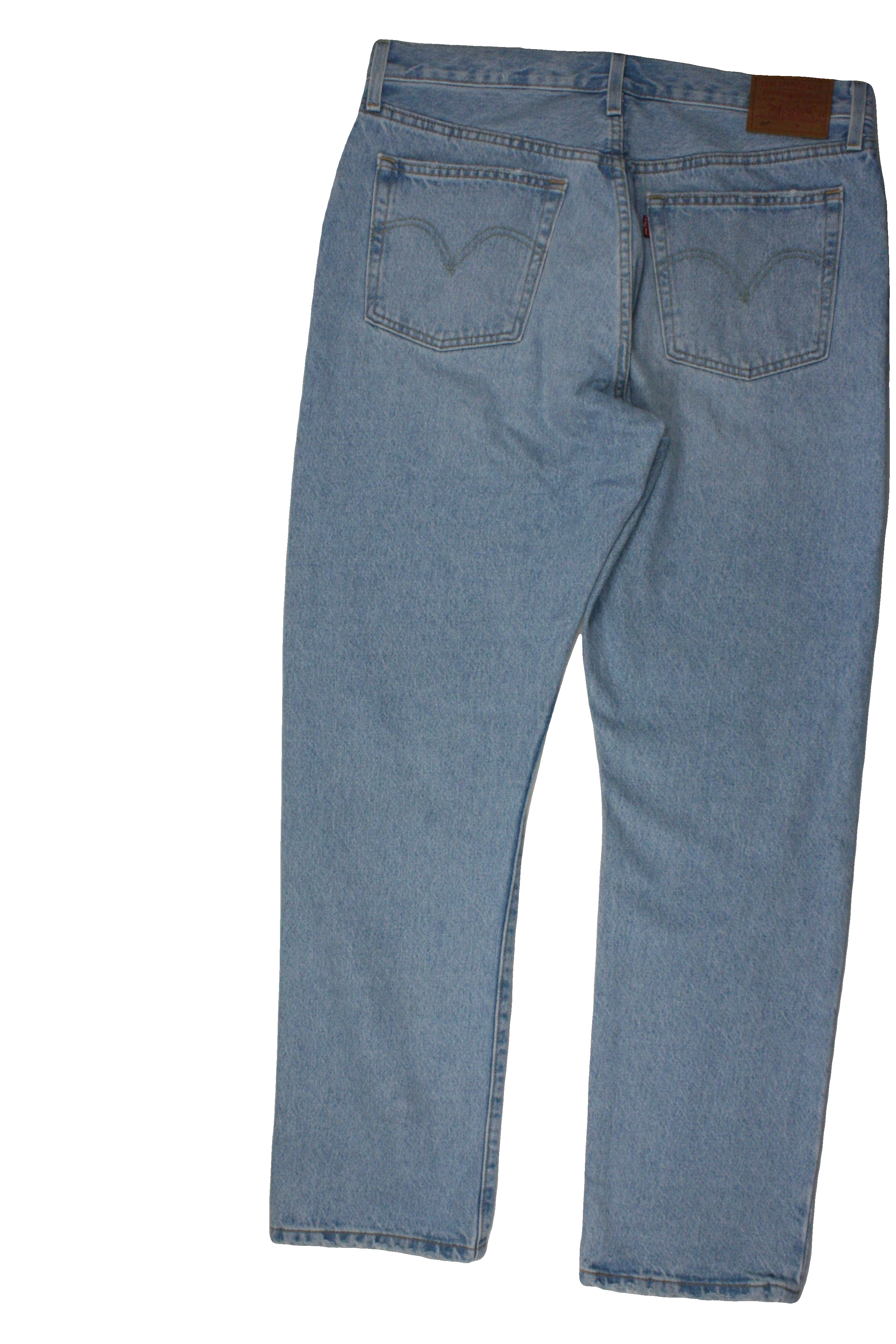 Levi's Women's Light Blue/Light Wash Jeans with 5 Pockets, Button Fly, High-Waist, Straight – Size W32