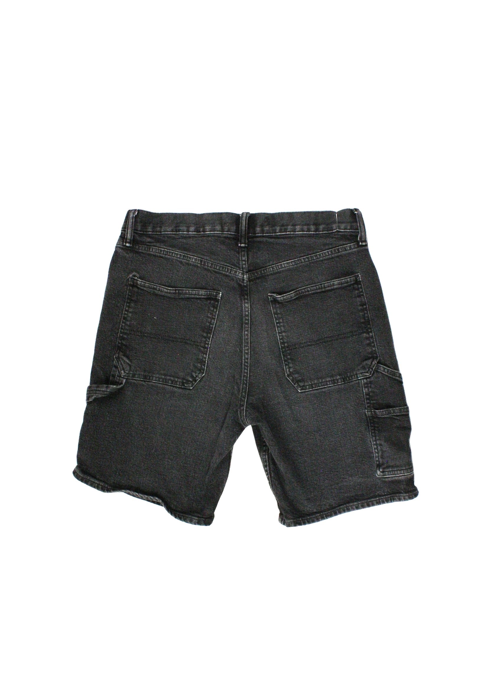 Gap Men's Black Shorts with Denim, Fly Front, Carpenter, Utility – Size W32