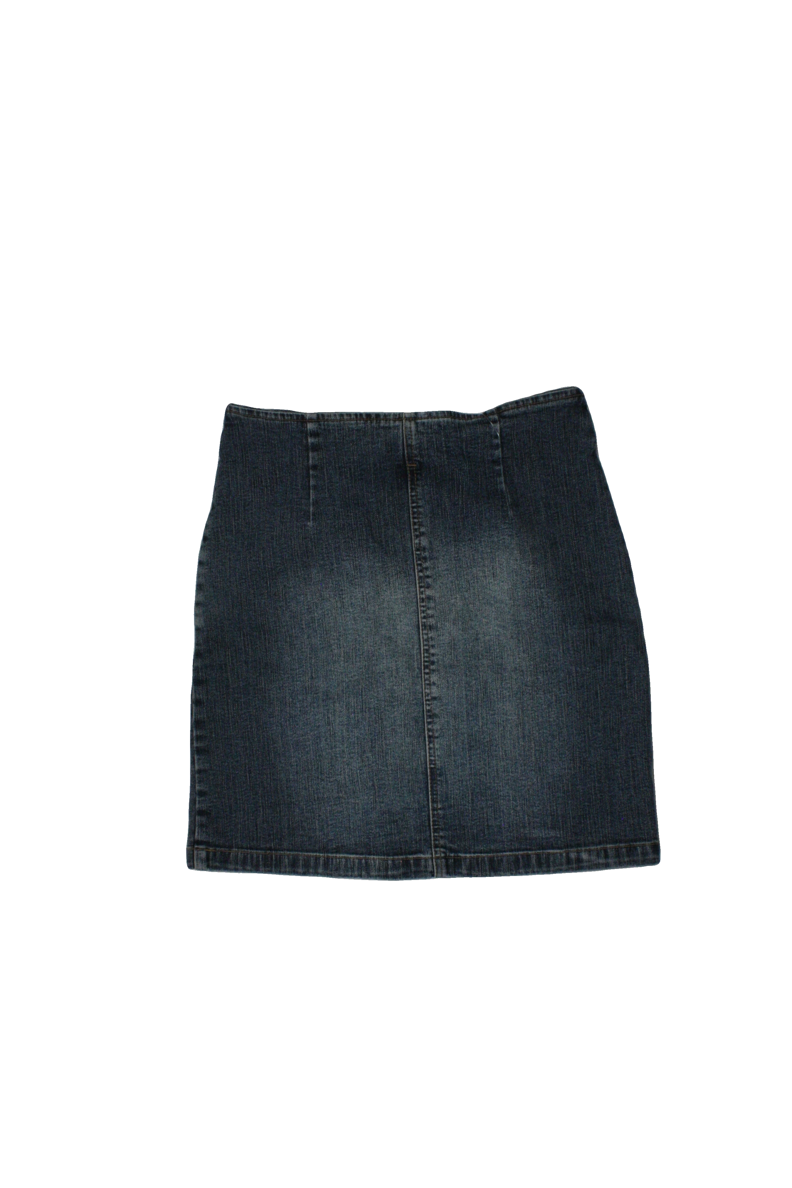 Dynamite Women's Blue/Medium Wash Skirt with Denim, Belted, Mini, Bronze Hardware – Size W26