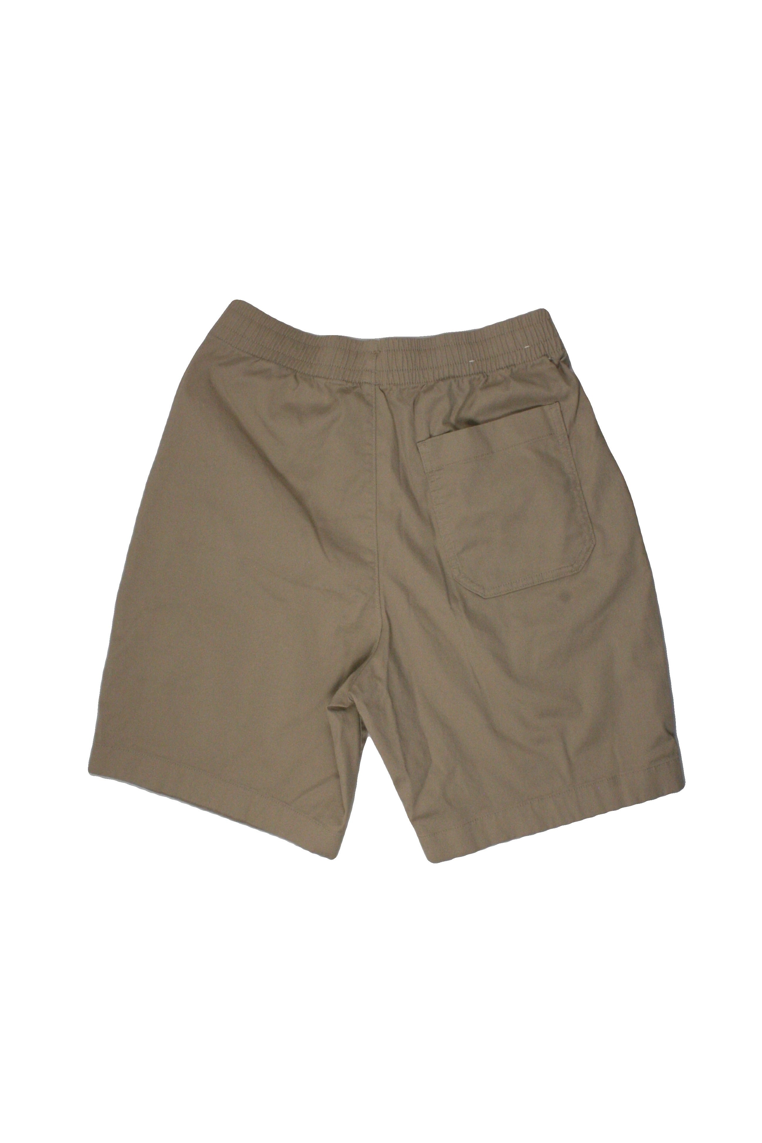 Uniqlo Men's Tan Shorts with 3 Pockets, Drawstring Waist, Drawstring, Stretch Waistband – Size W30