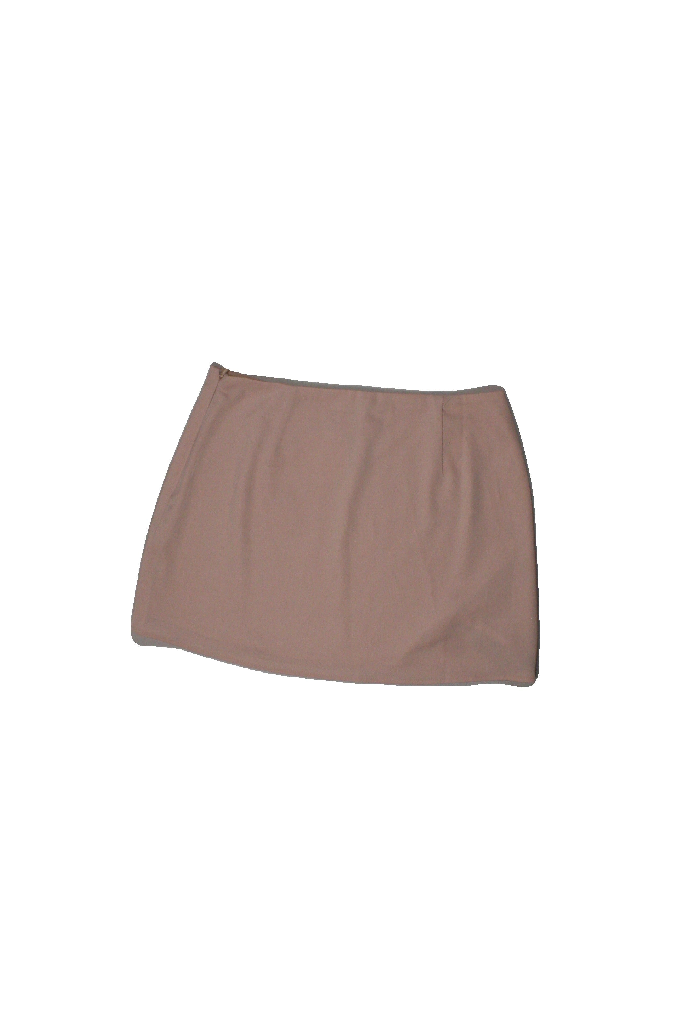 More To Come Women's Pink Skirt with Side Zip, Mini, Sheen – Size W26