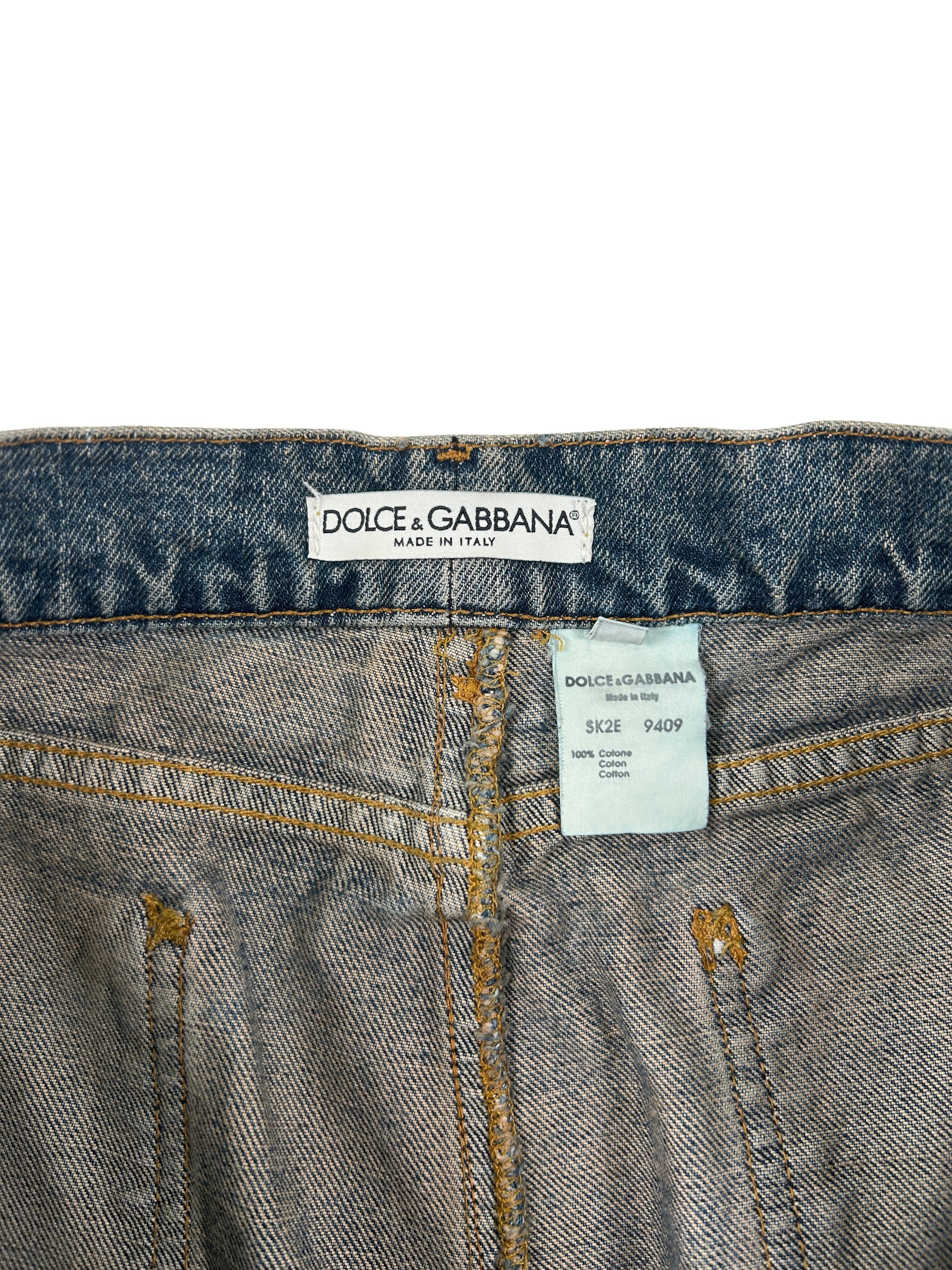 Dolce & Gabbana Size 34" Denim Midi Skirt