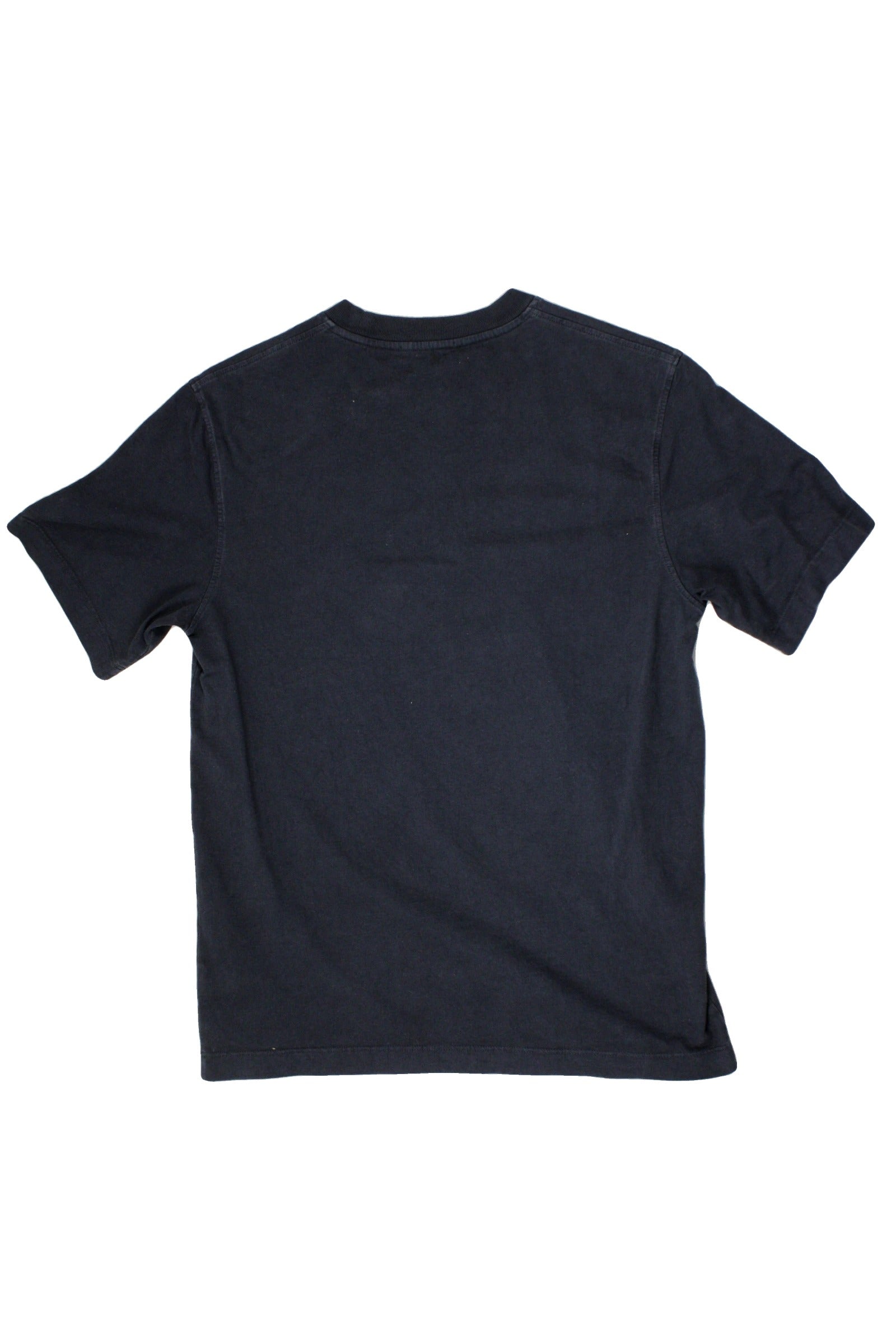AGOLDE Women's Navy Crew Neck Tee with Ribbed Trim – Size XS