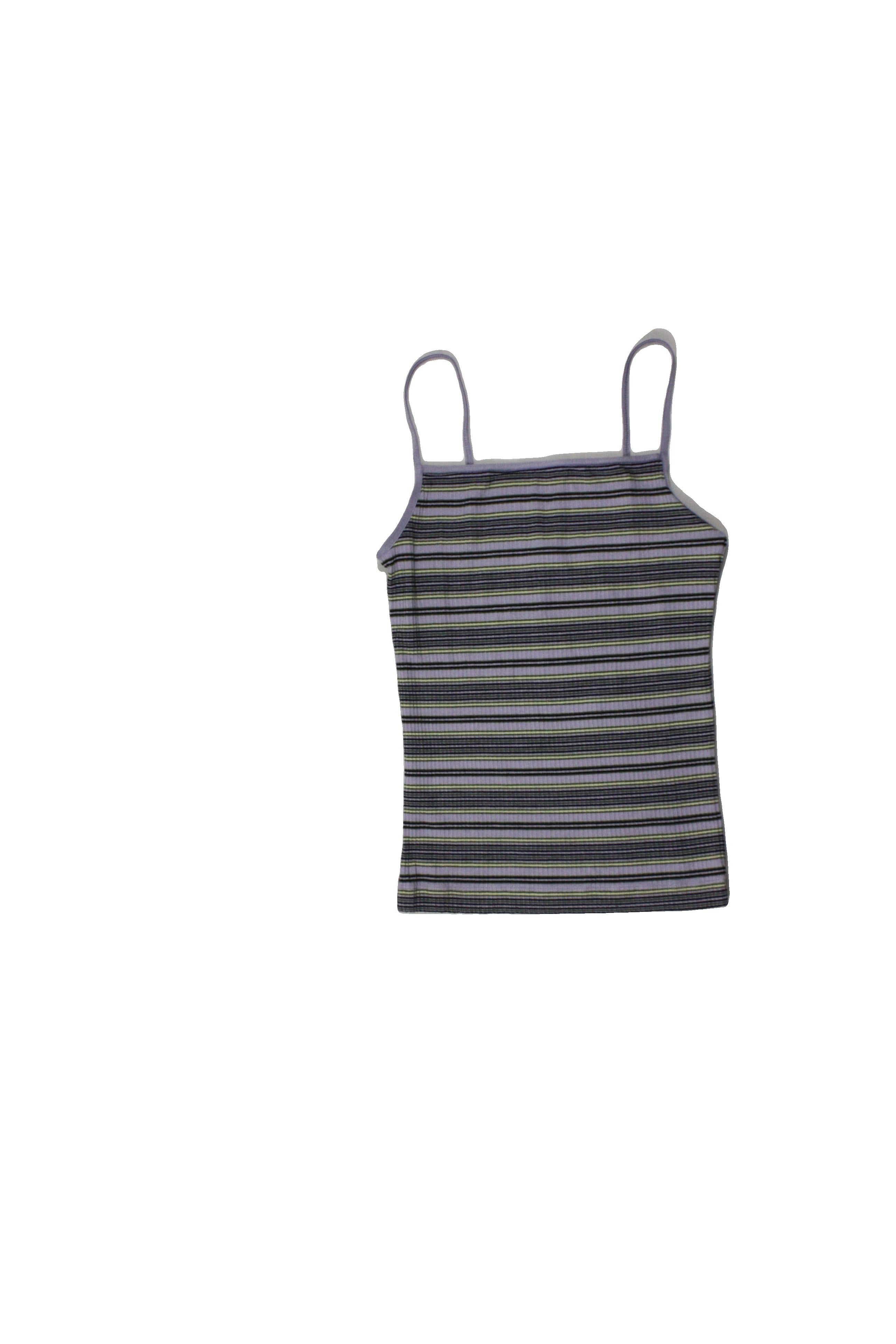 Wilfred Women's Lilac/Yellow/Olive/Black Sleeveless Top with Rib Knit, Stretch – Size XS