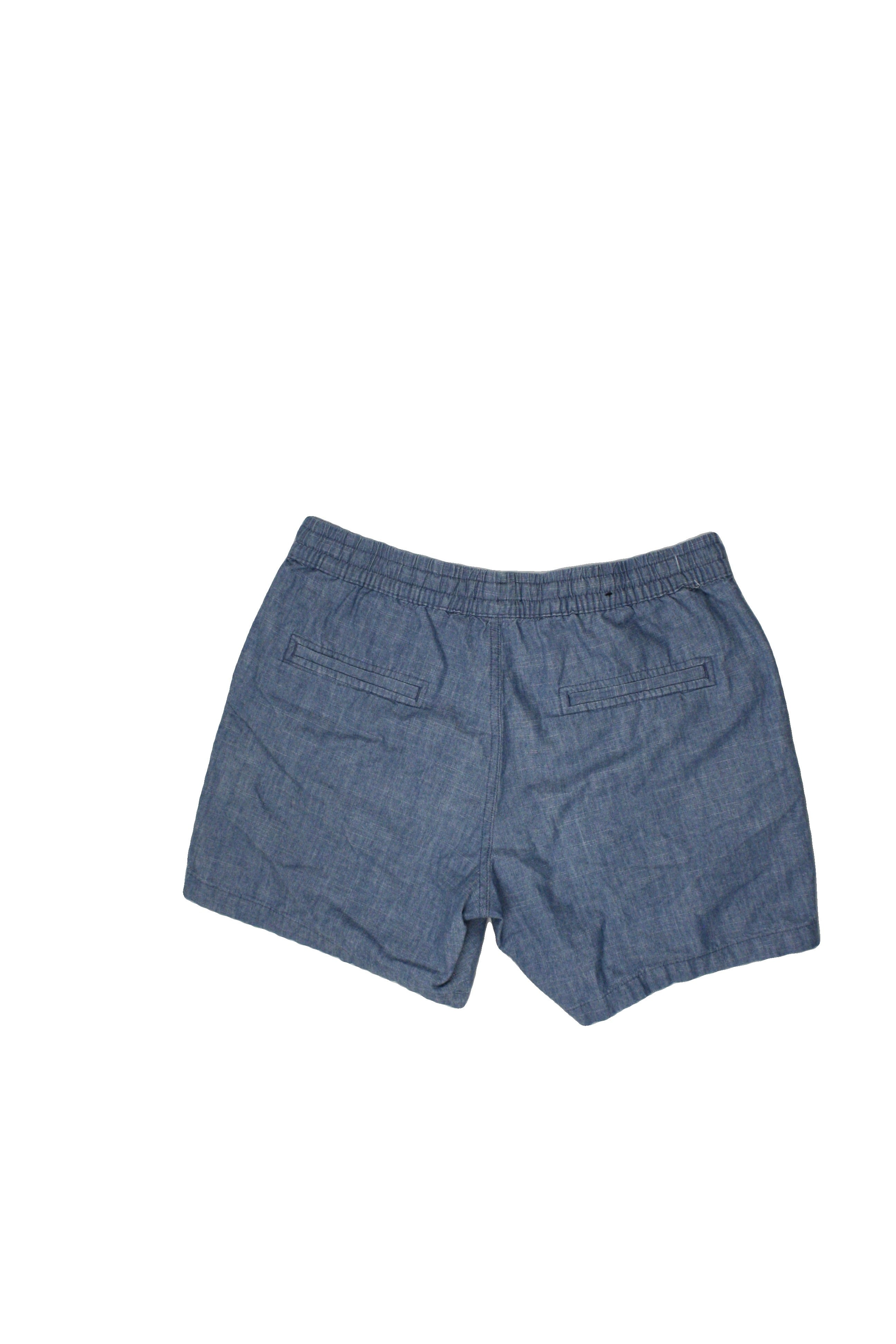Original by Nicole Miller Women's Blue Shorts with Cotton, 4 Pockets, Drawstrings, Drawstring – Size W28