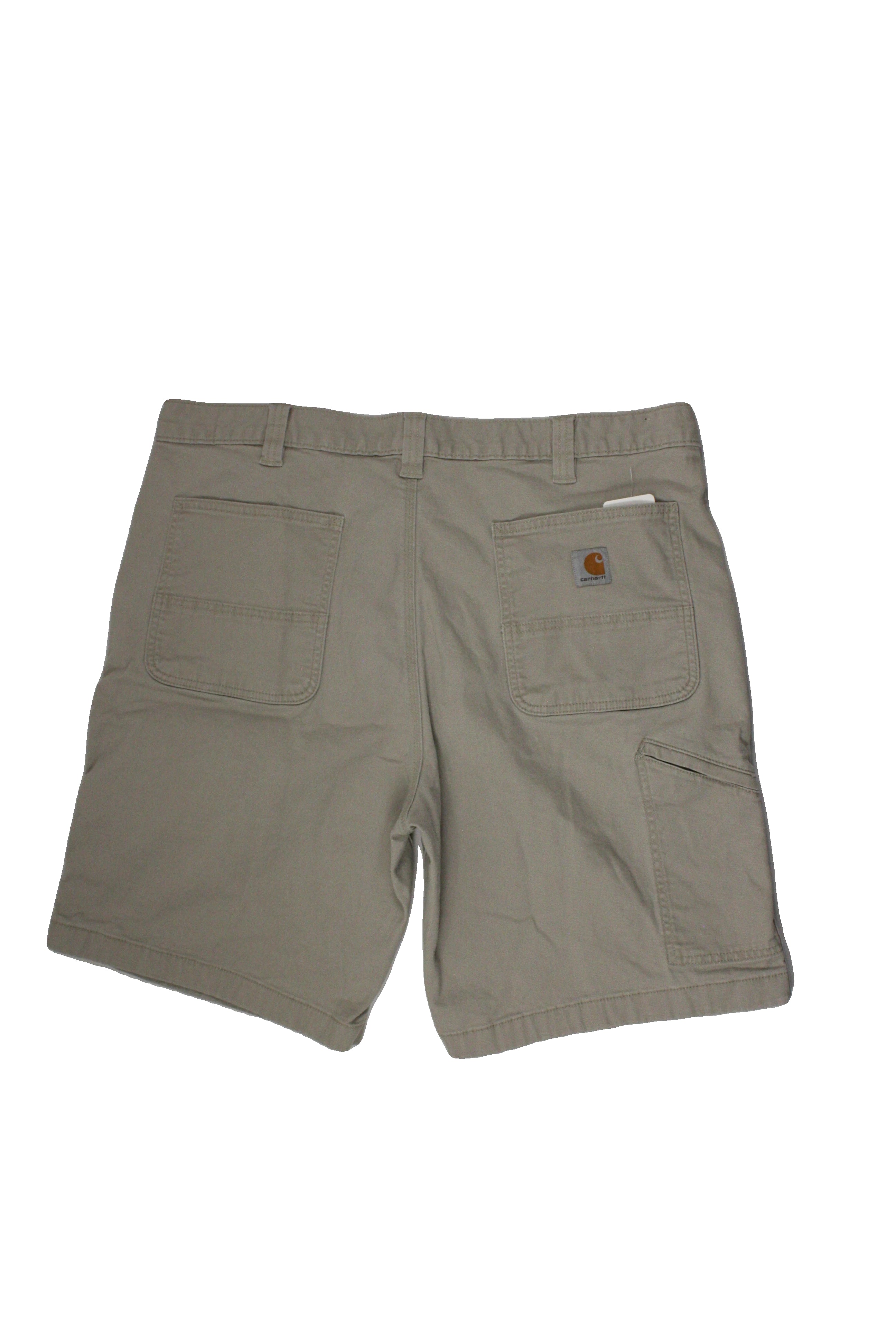 Carhartt Men\'s Tan Shorts with Cargo, 5 Pockets, Back Logo – Size W38