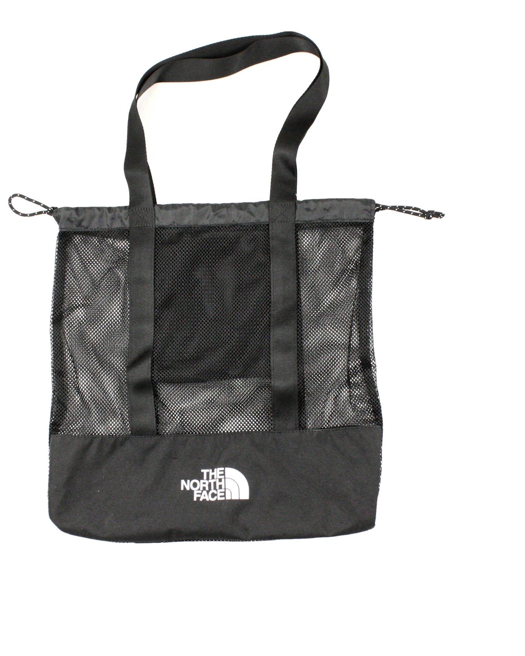 The North Face Black/White Tote Bag with Mesh, Dual Handles, See-Through