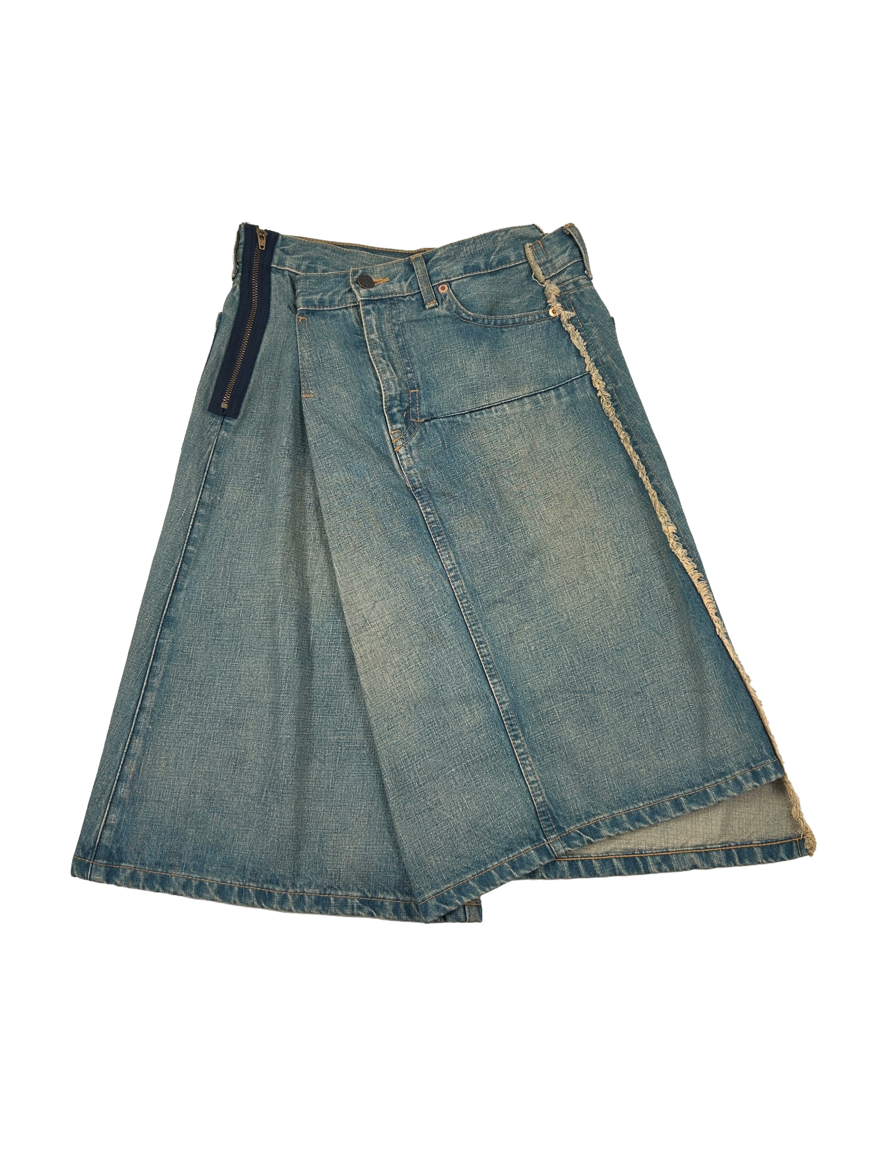 Junya Watanabe Size 26" Reconstructed Denim Skirt