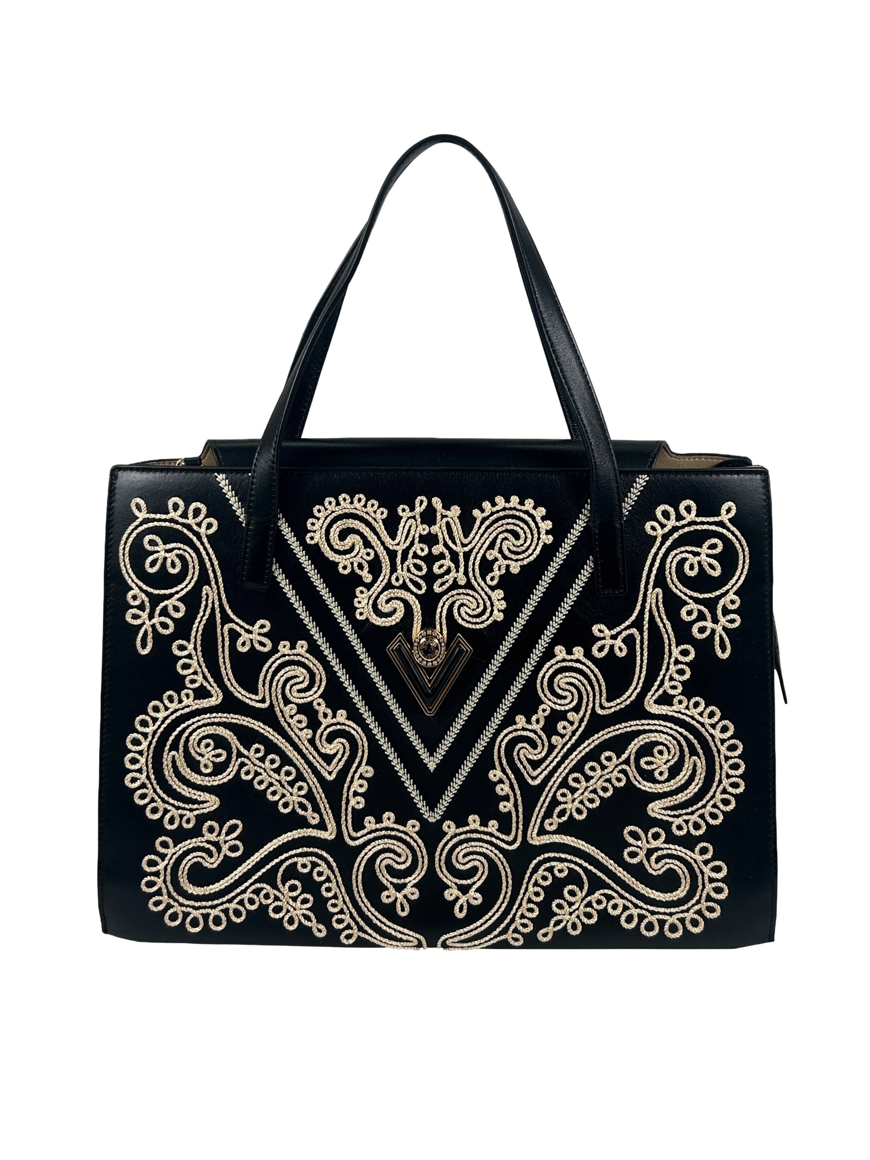 Valentino Orlandi Kay Calfskin Shopper Bag