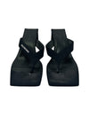 Balenciaga Size 35.5 Double Square Heeled Mules