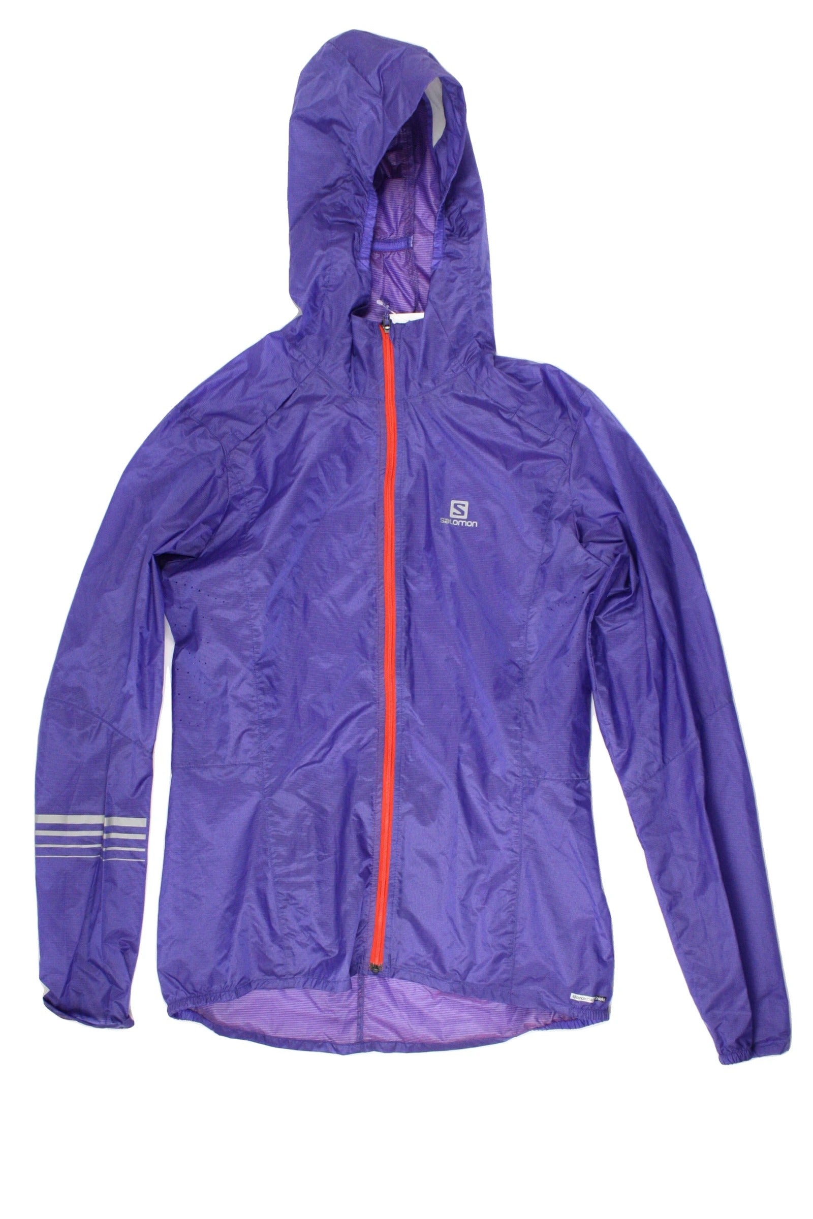 Salomon Women's Purple/Red Jacket with Lightweight, Windbreaker, Perforated